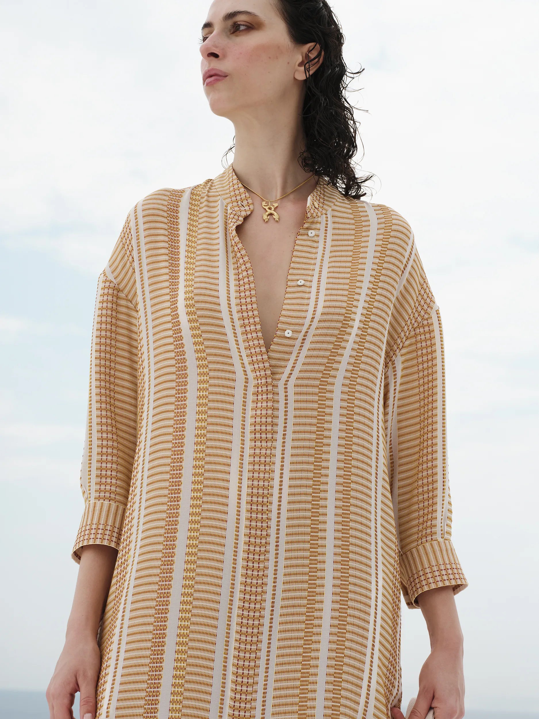 Maira Ivory Sun Dress