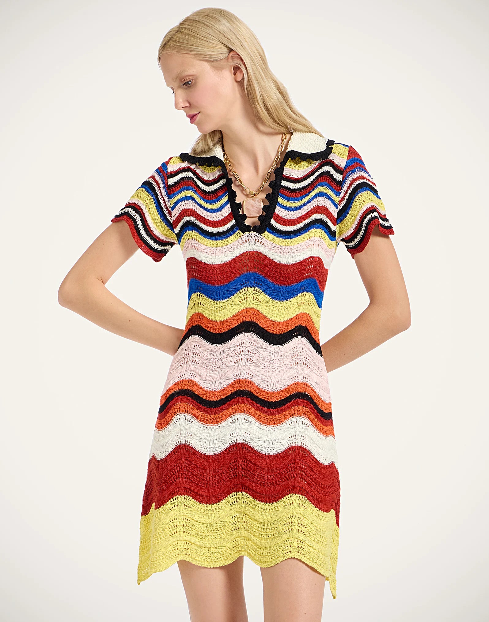 Chevron Mini Dress