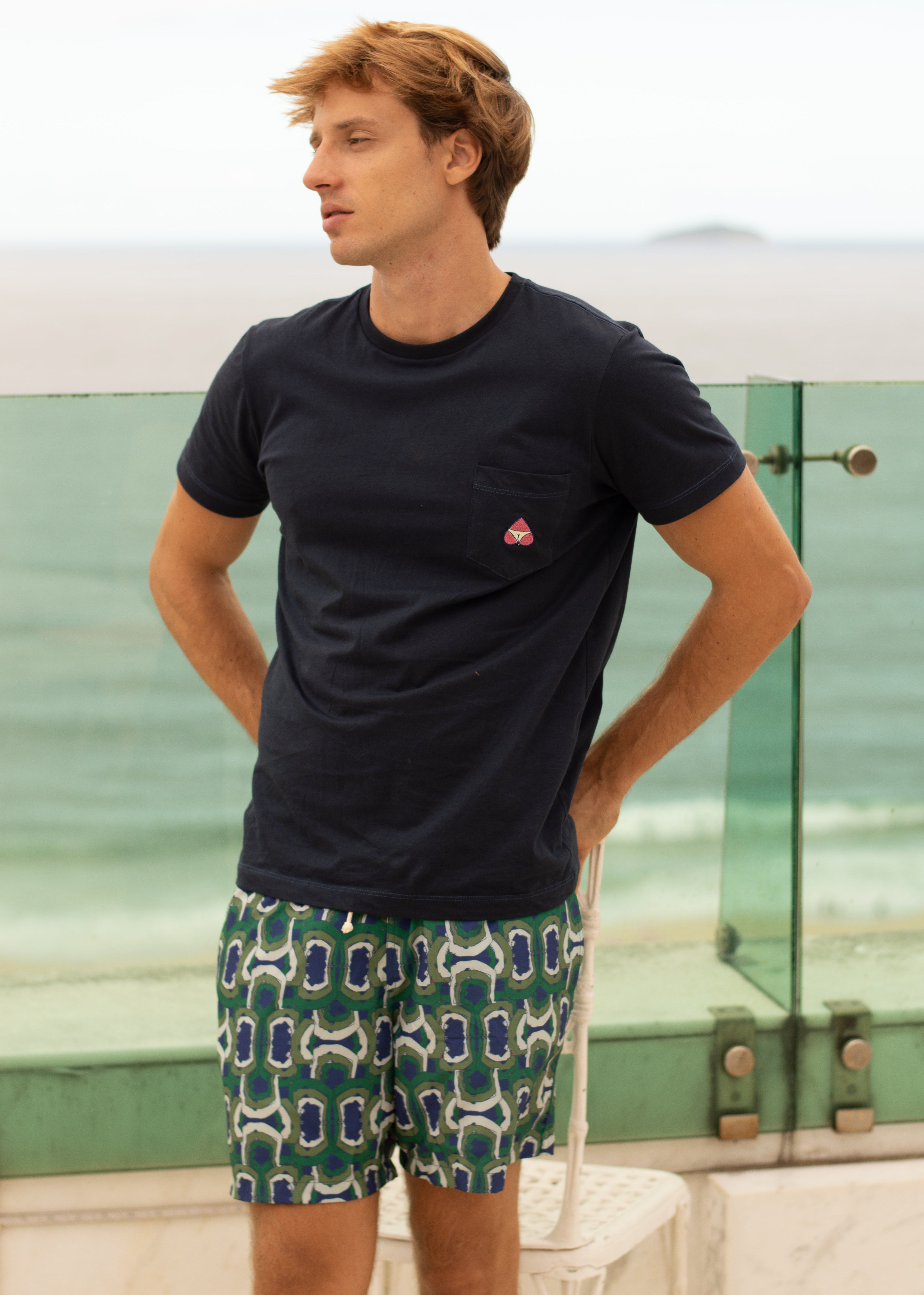 Navy Blue Yoga-sutra Shorts