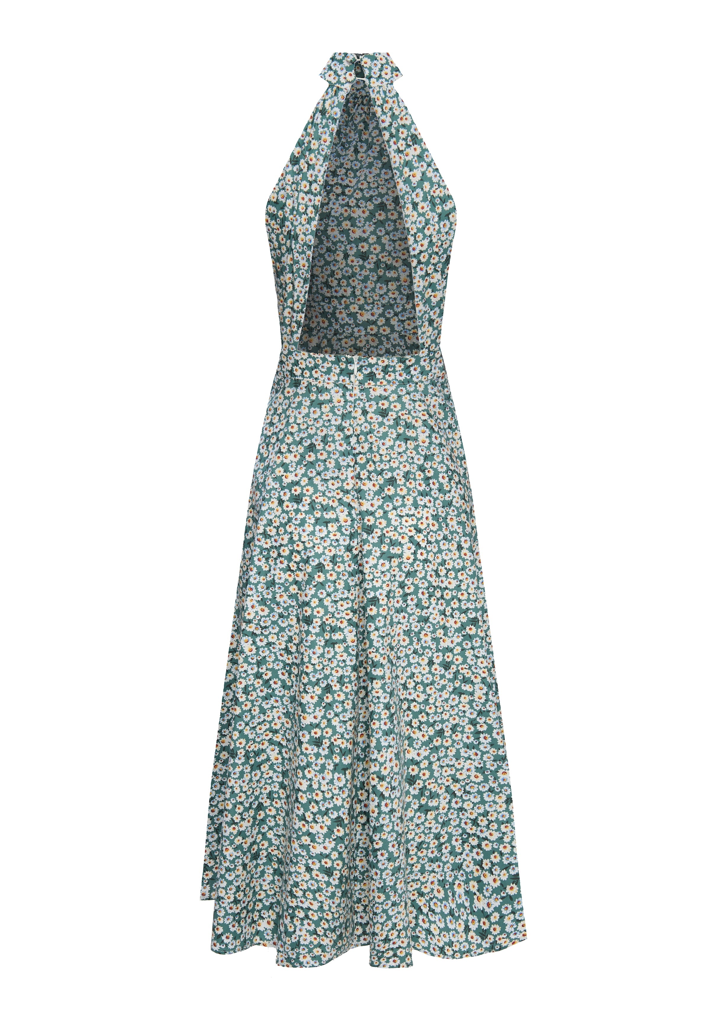 Vera Liberty Green Flowers Dress