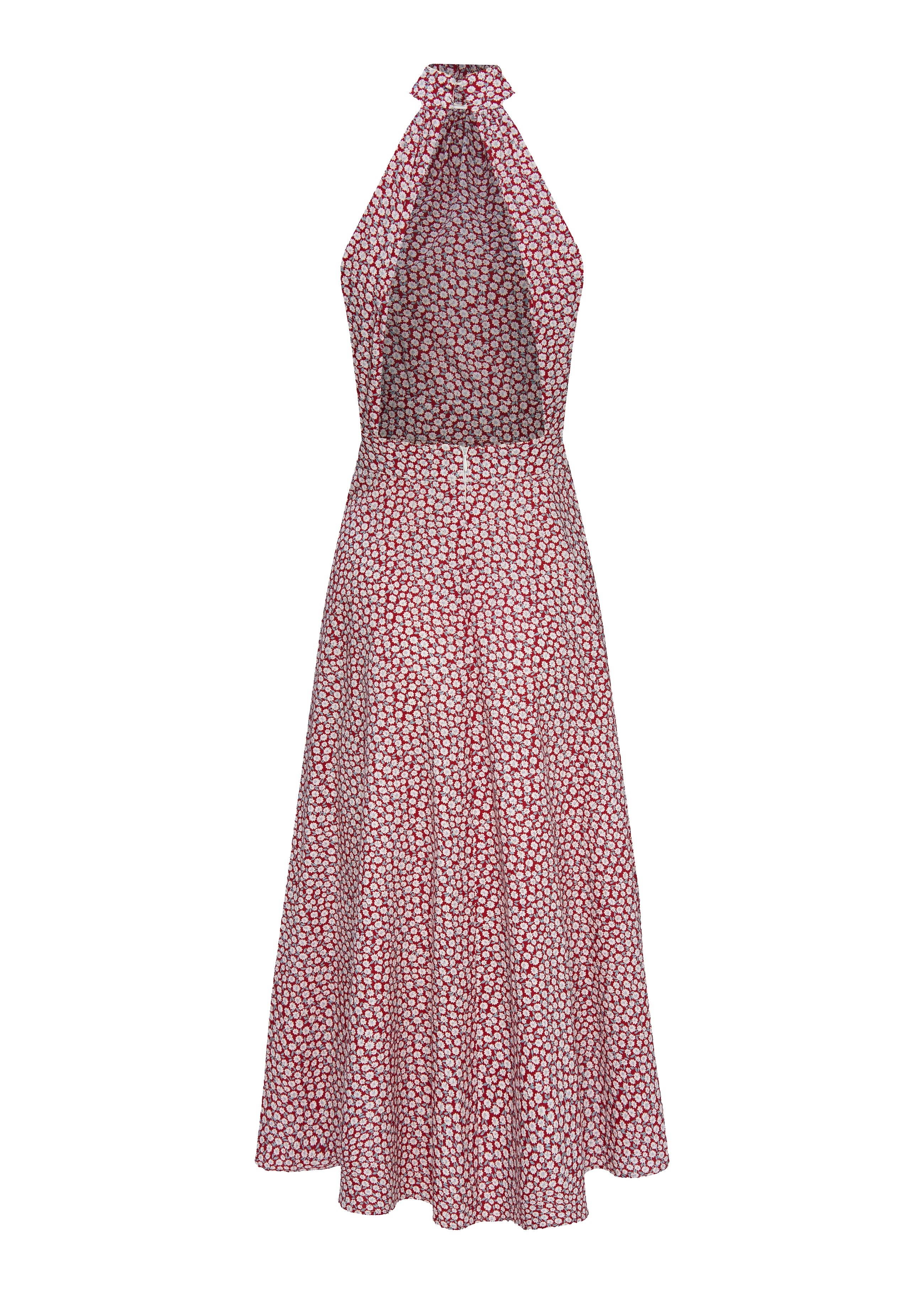 Vera Liberty Red Flowers Dress