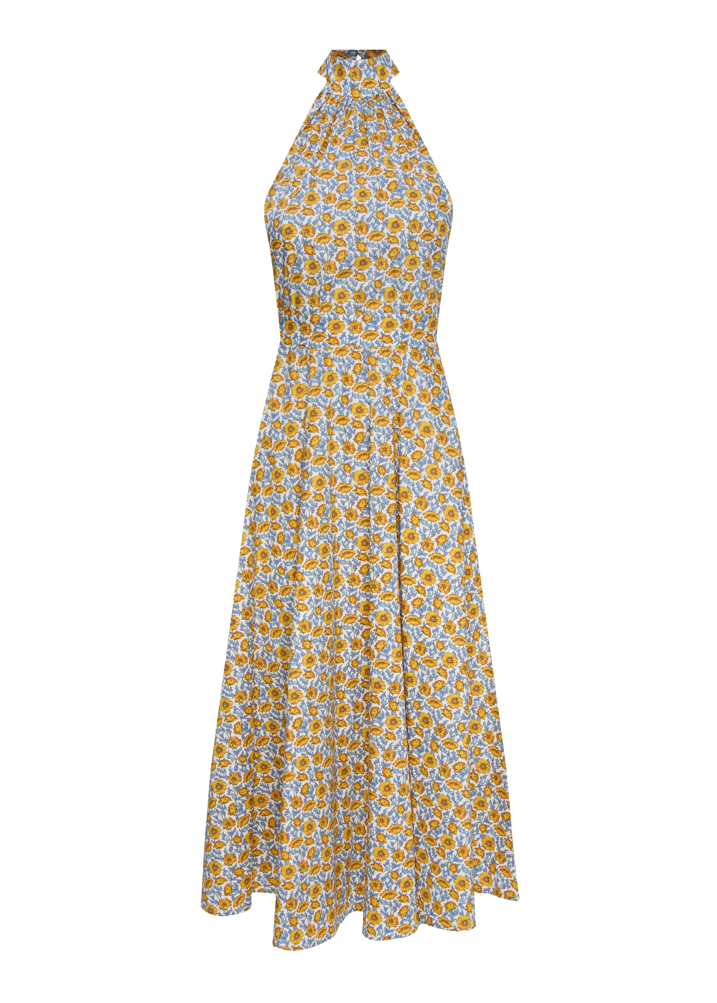 Vera Liberty Yellow Flowers Dress