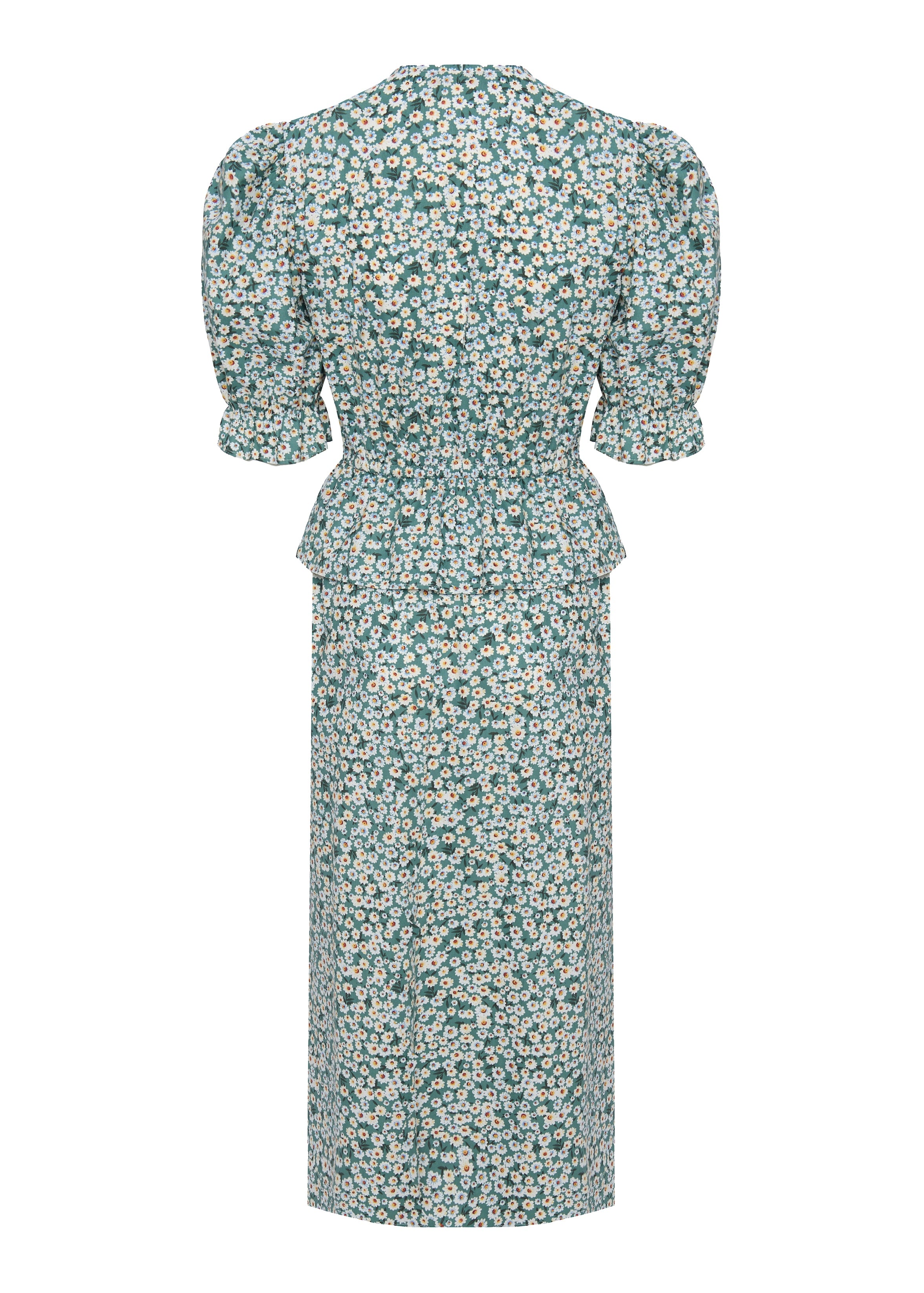 Milena Liberty Green Flowers Dress