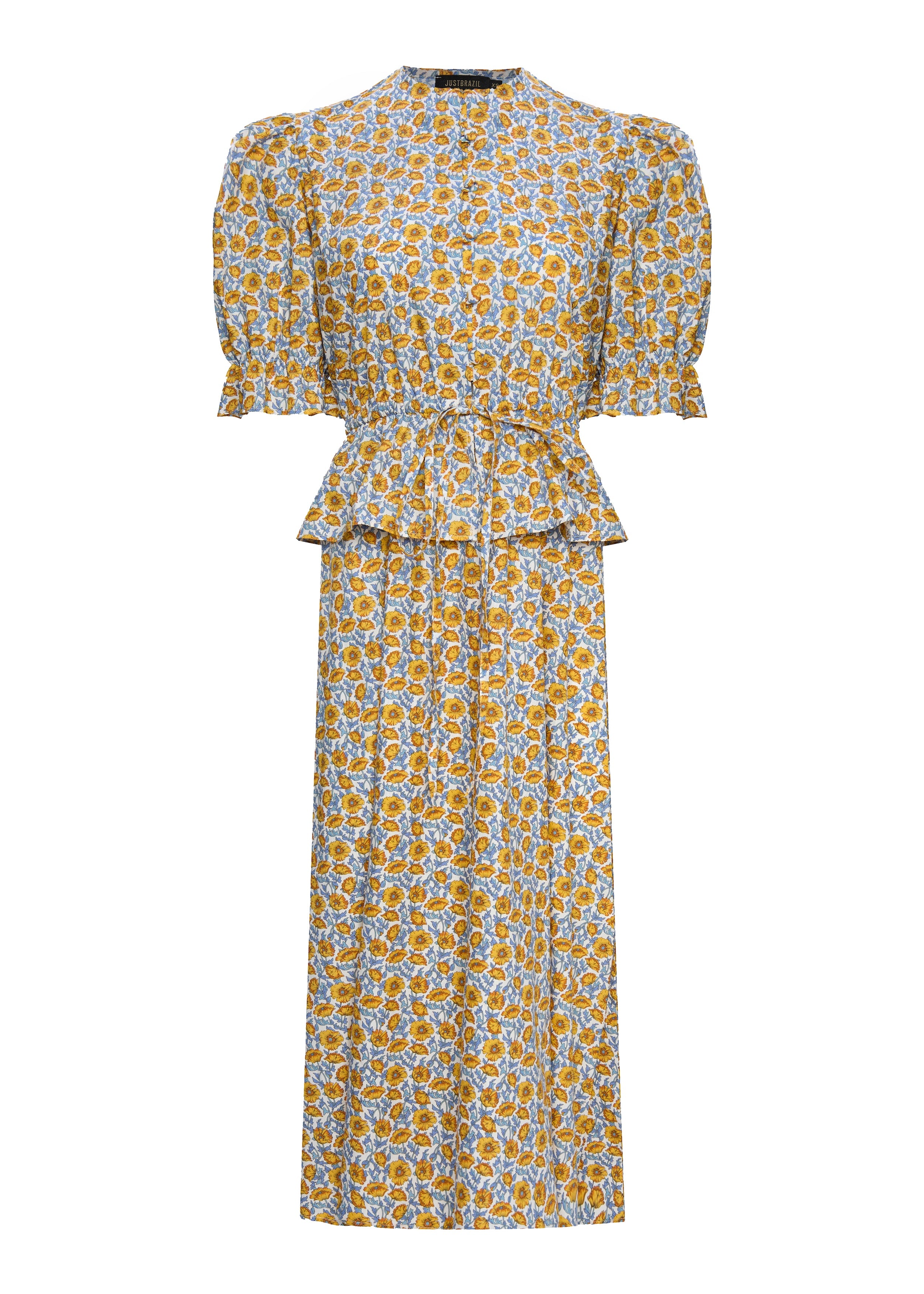 Milena Liberty Yellow Flowers Dress