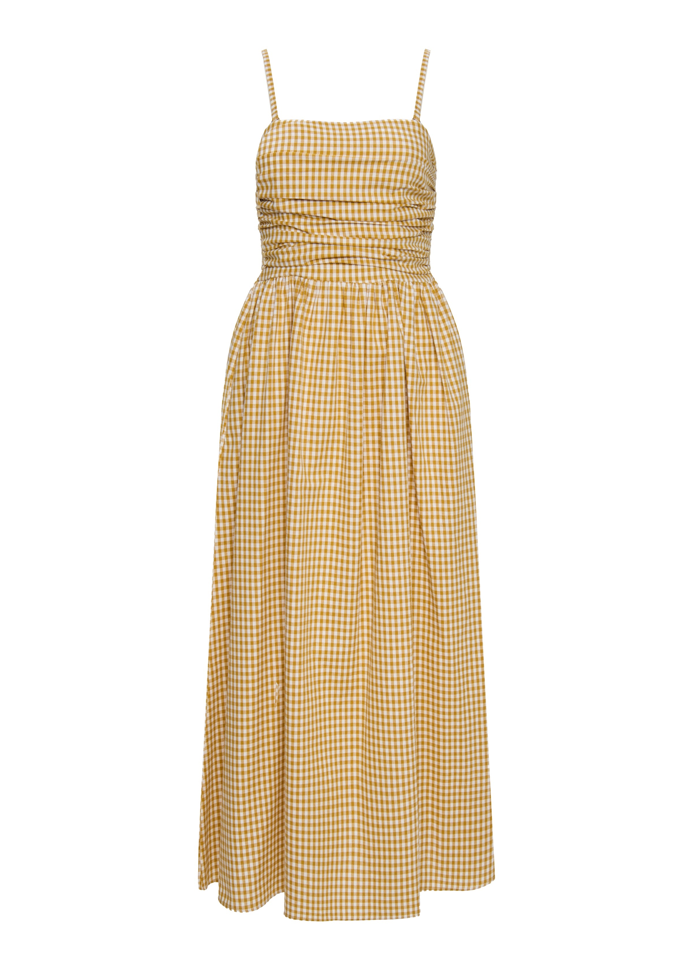 Milli Yellow Karo Dress