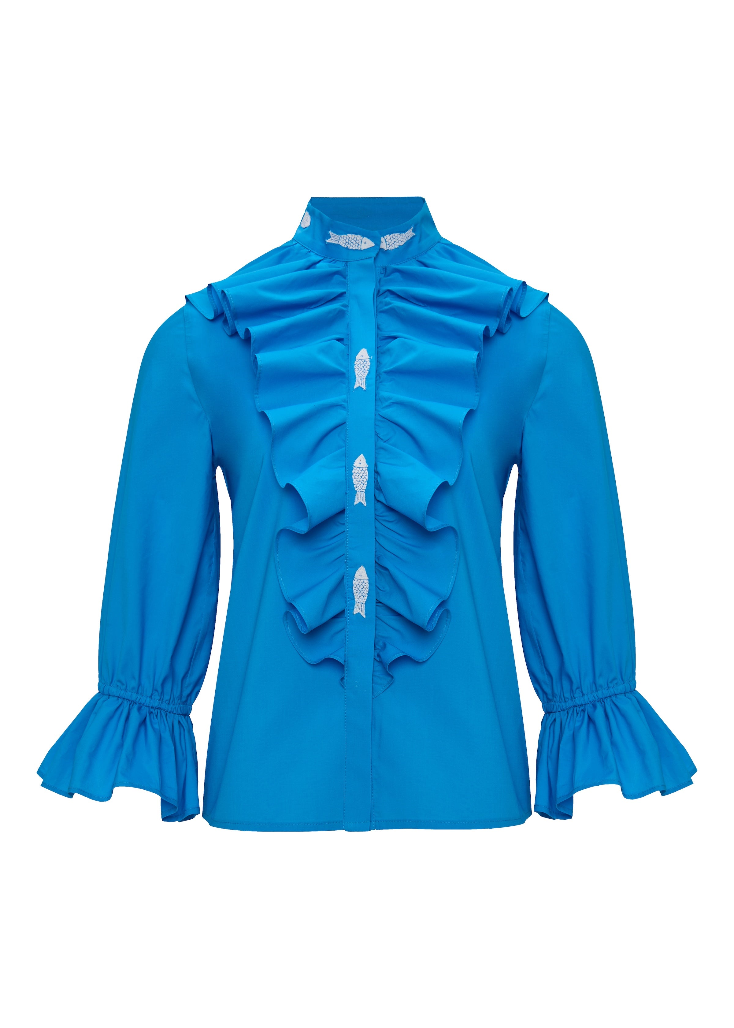 Renata Petrol Fish Shirt