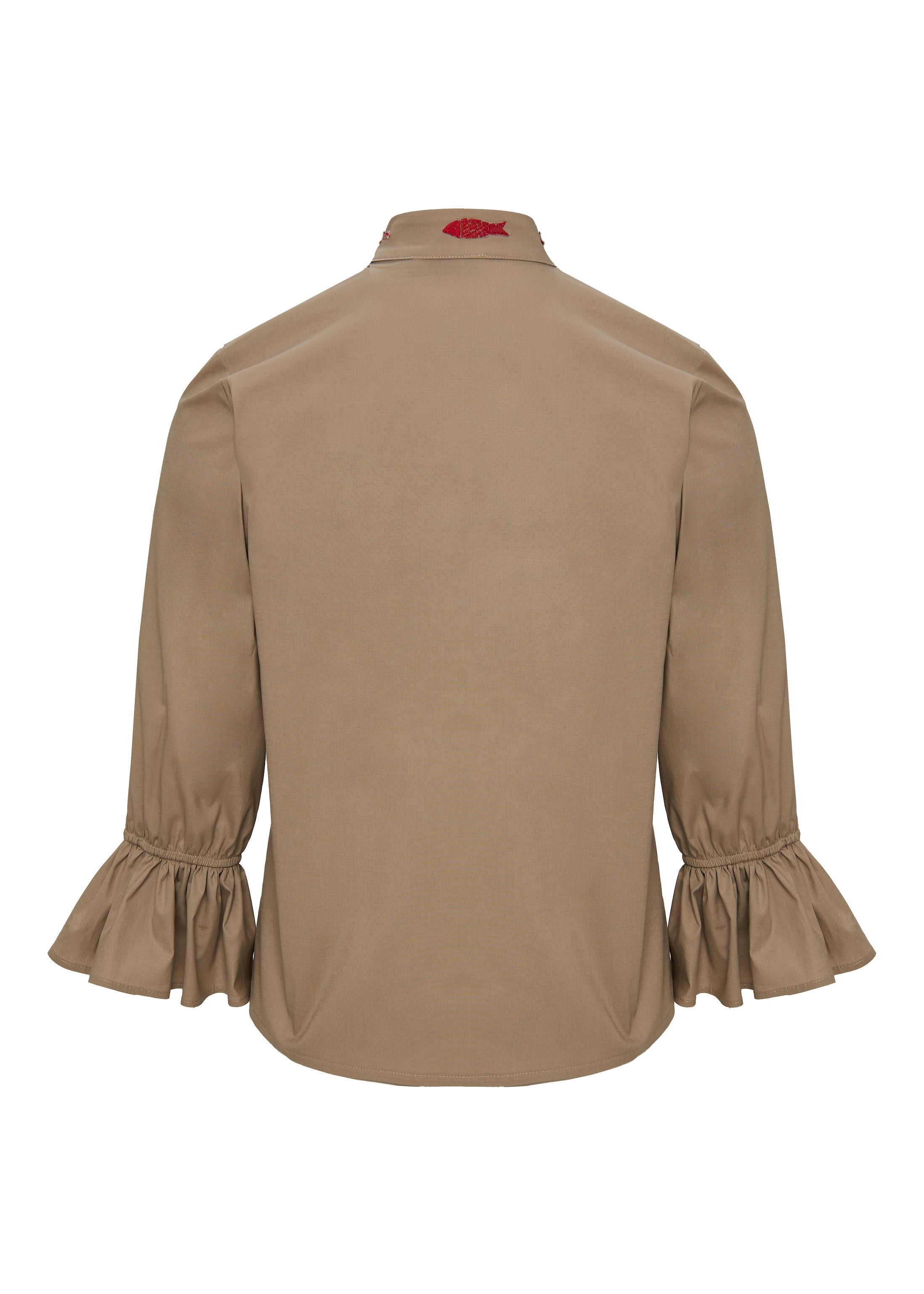 Renata Taupe Fish Shirt