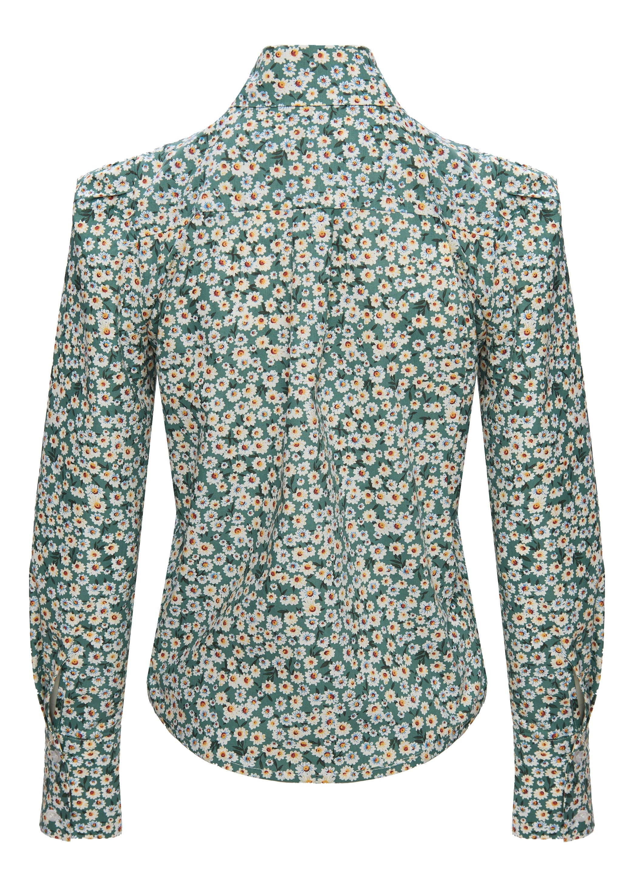 Flower Liberty Green Shirt
