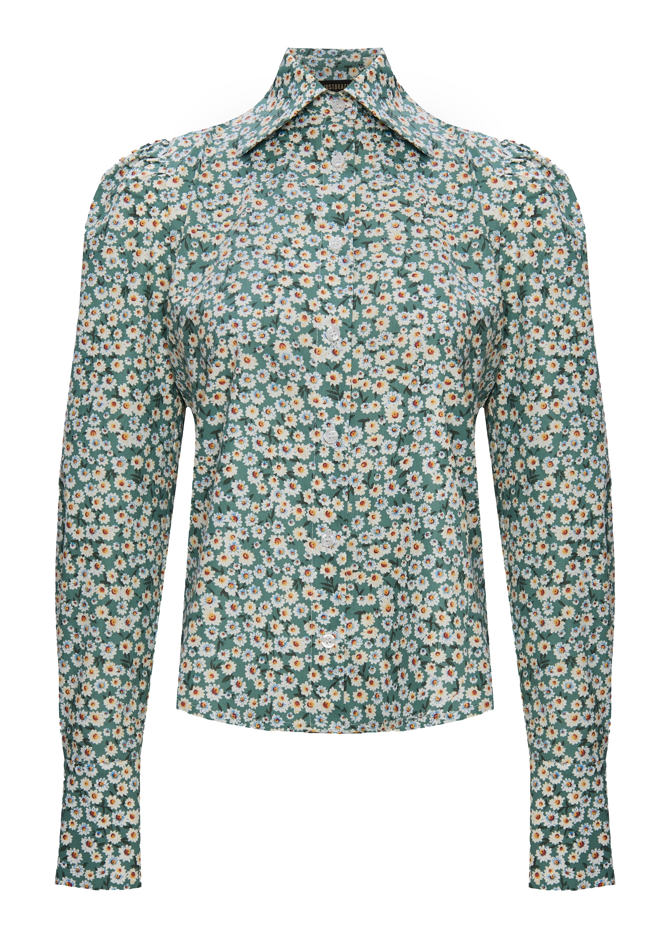 Flower Liberty Green Shirt