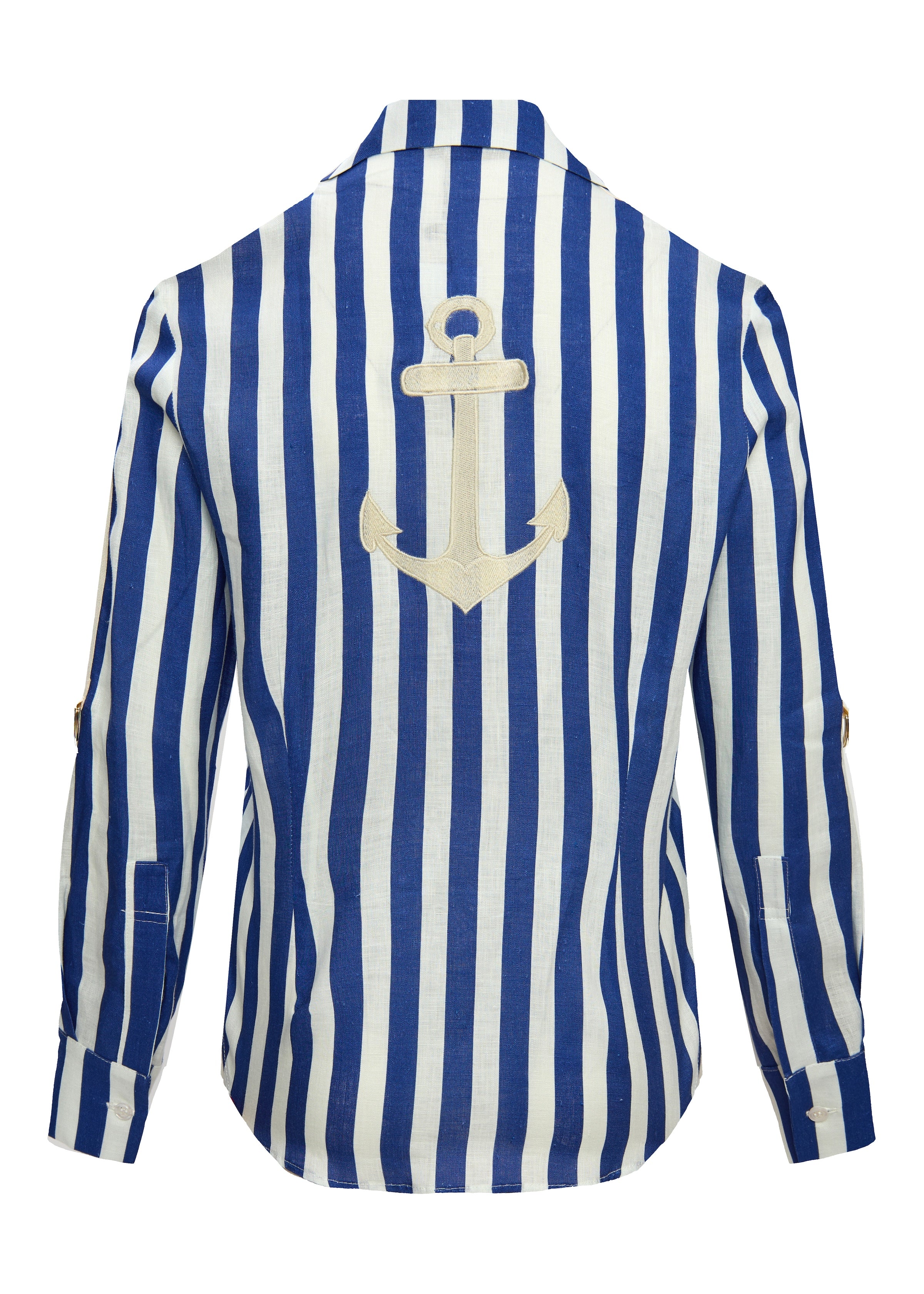 Rivera Linen Blue Stripes Shirt