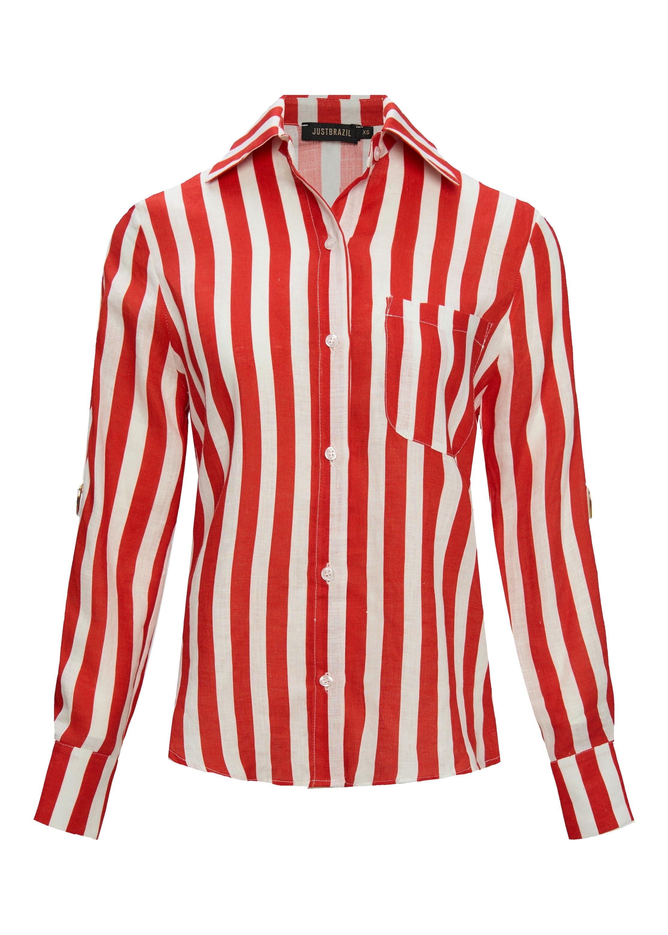 Rivera Linen Red Stripes Shirt