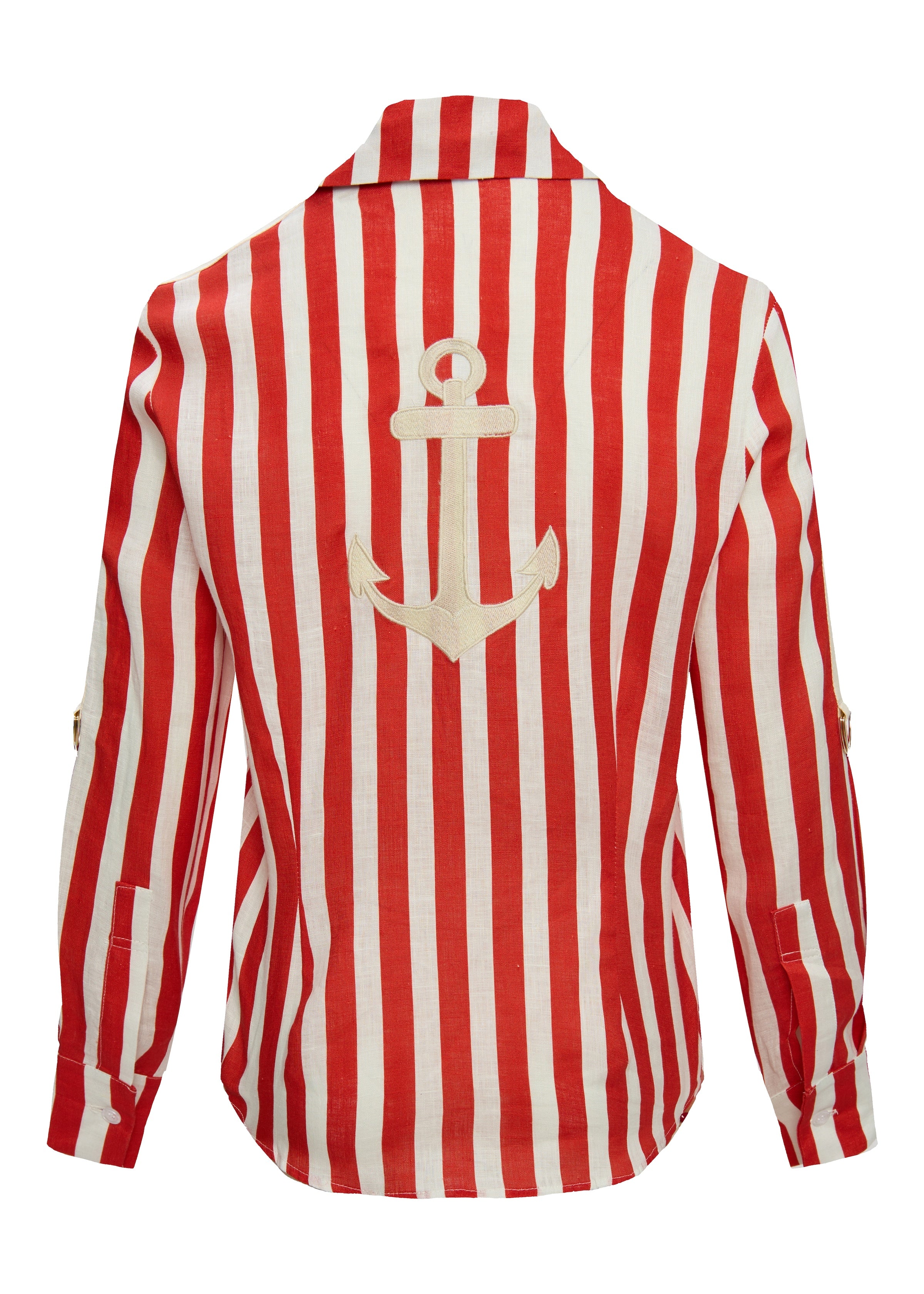 Rivera Linen Red Stripes Shirt