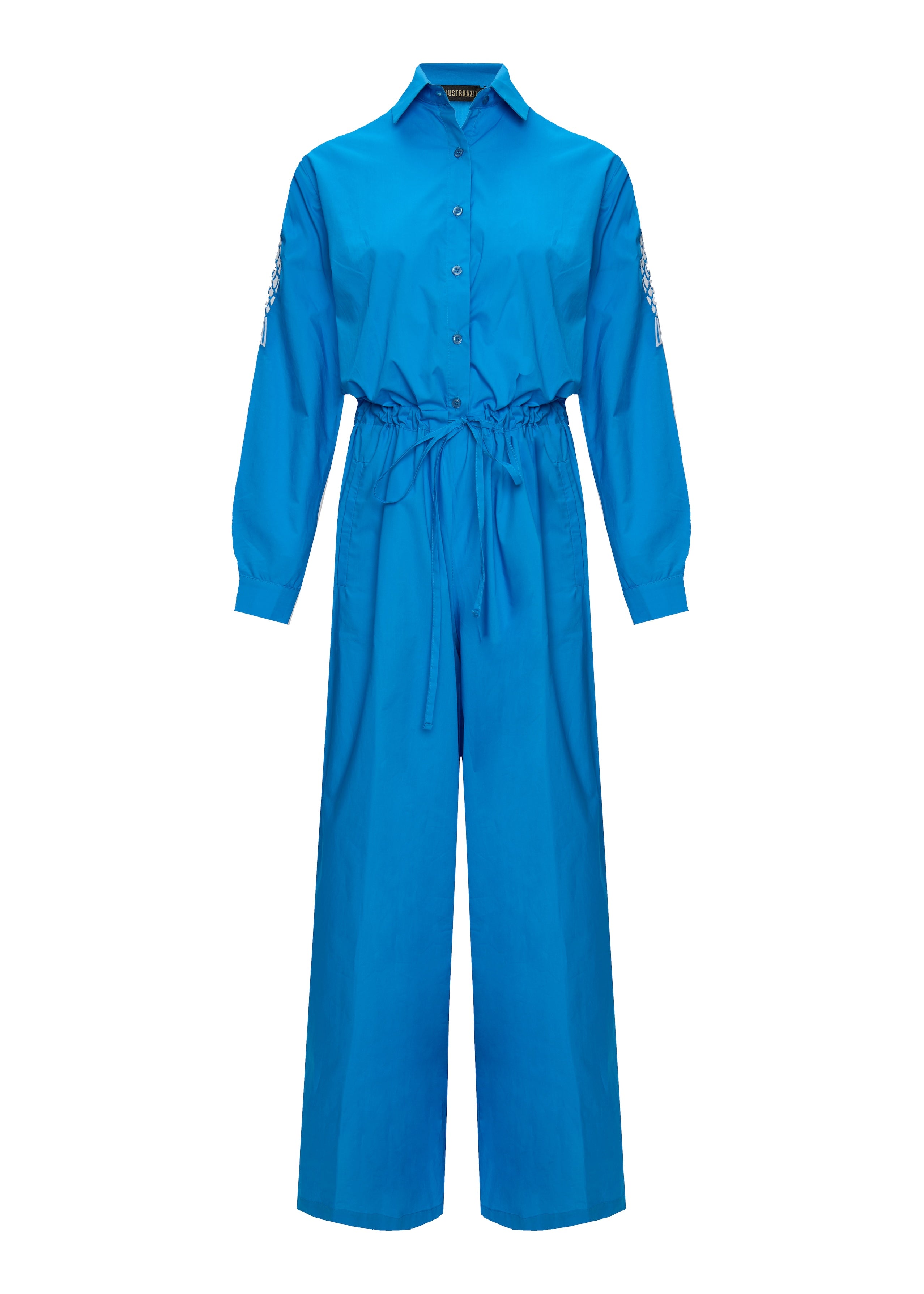 Aster Petrol Fish Jumpsuit