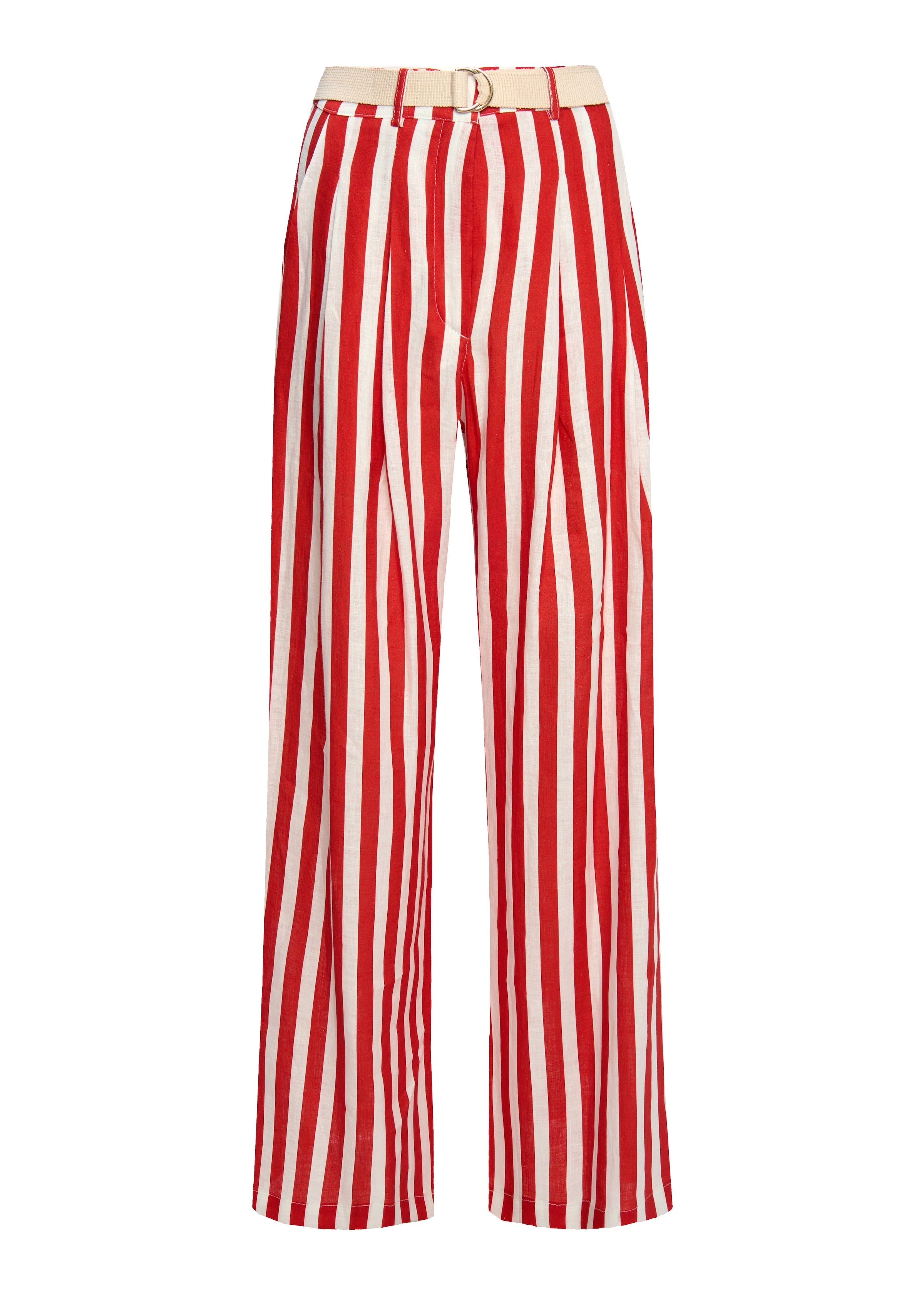 Alexa Red Stripes Trousers