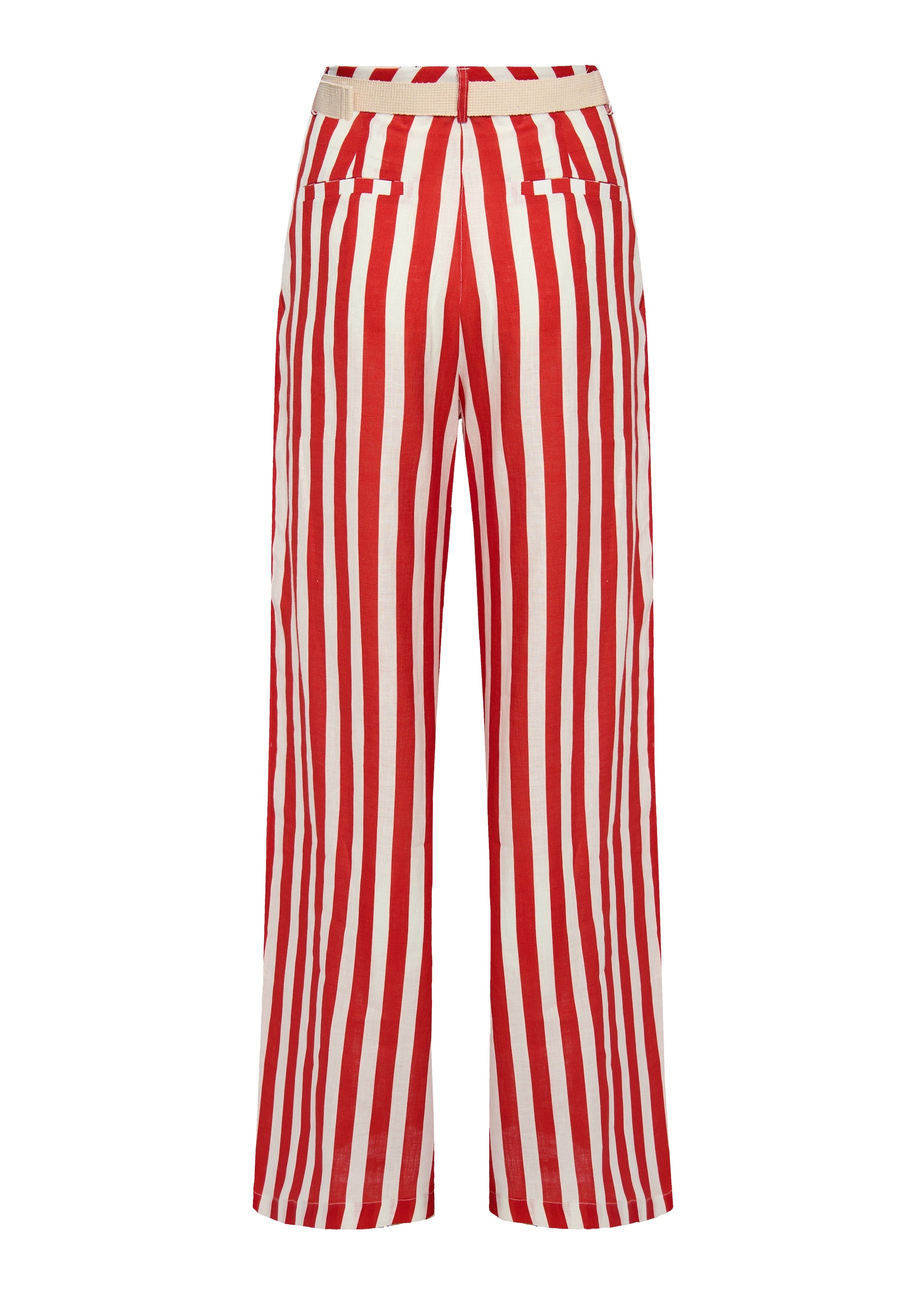 Alexa Red Stripes Trousers