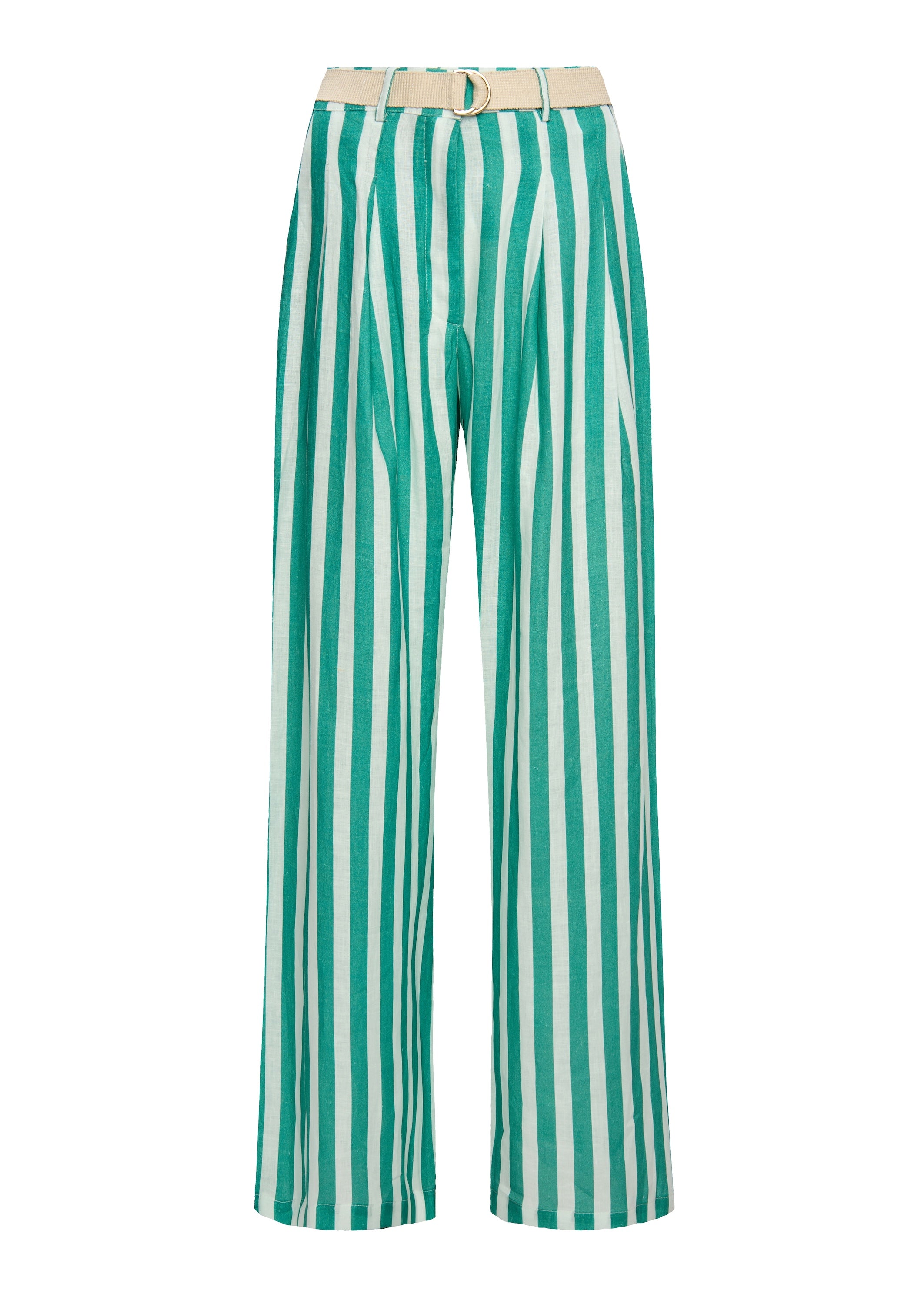 Alexa Green Stripes Trousers