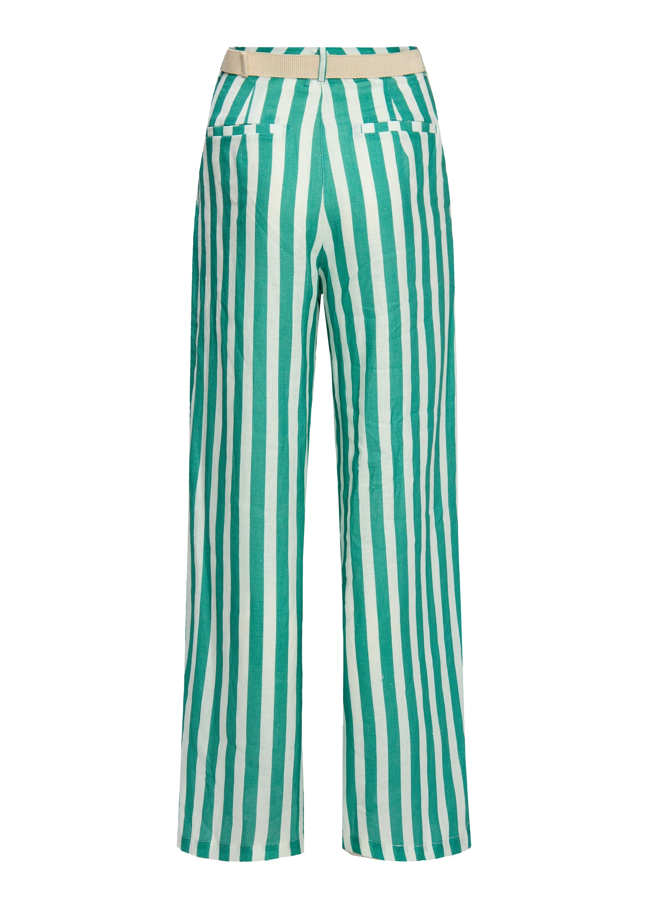 Alexa Green Stripes Trousers