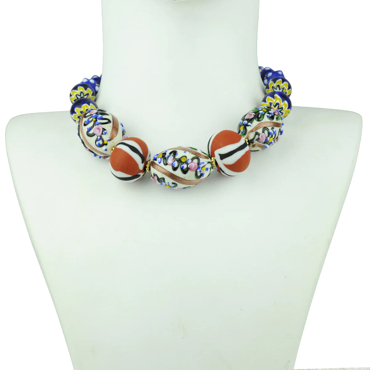 Rosalba Blue Short Necklace