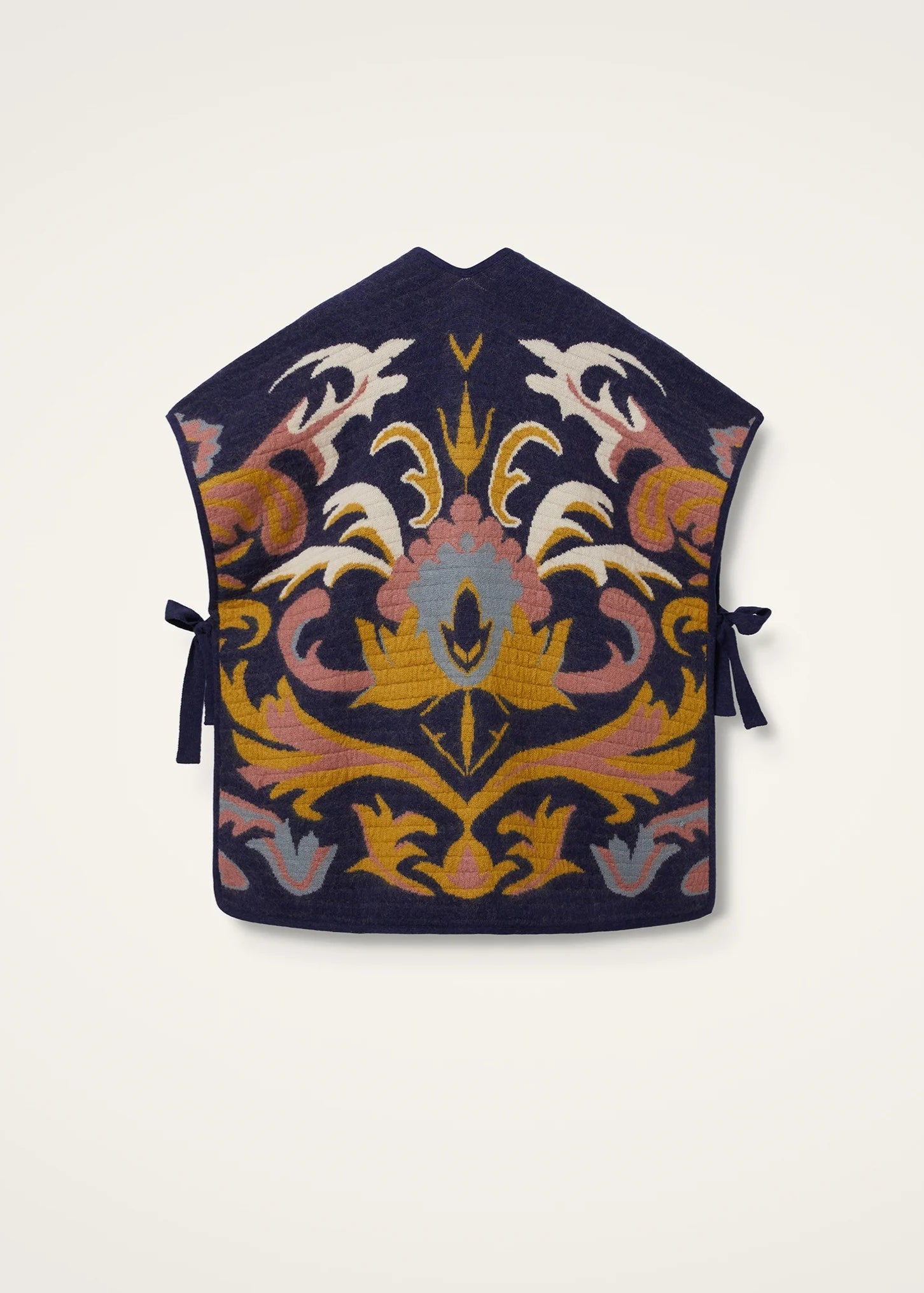 In My Power Navy Knit Scarf Cape