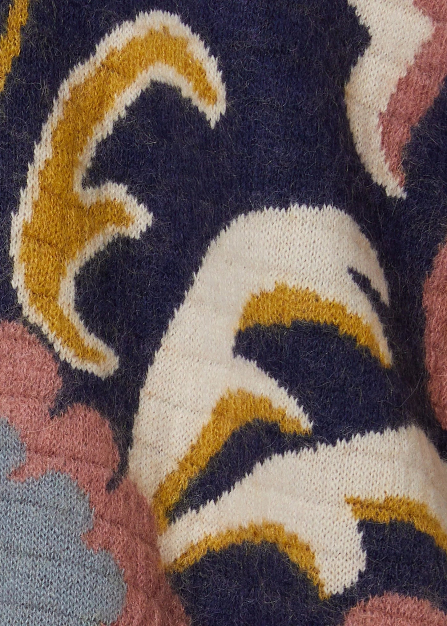 In My Power Navy Knit Scarf Cape