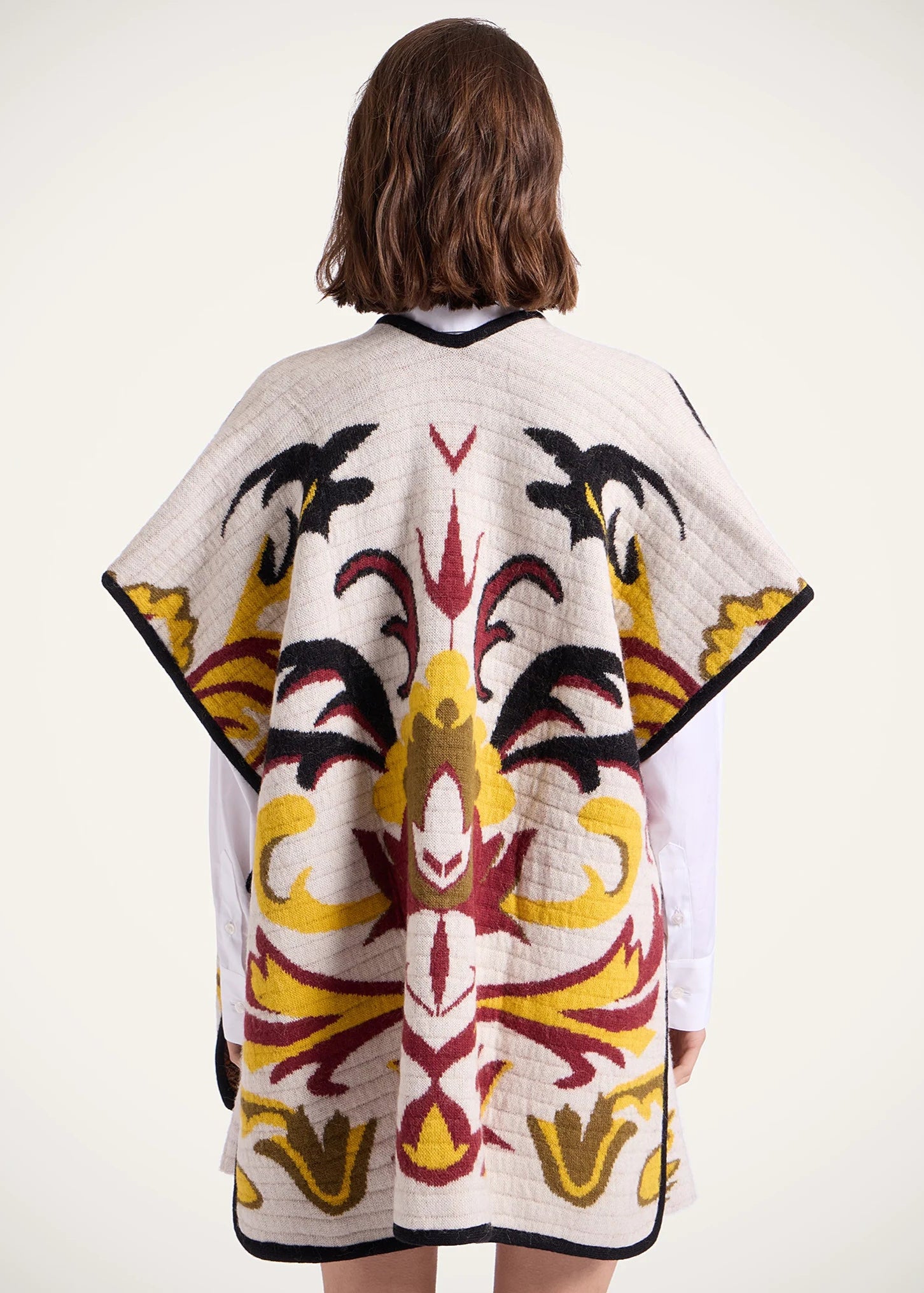 In My Power Ecru Knit Scarf Cape