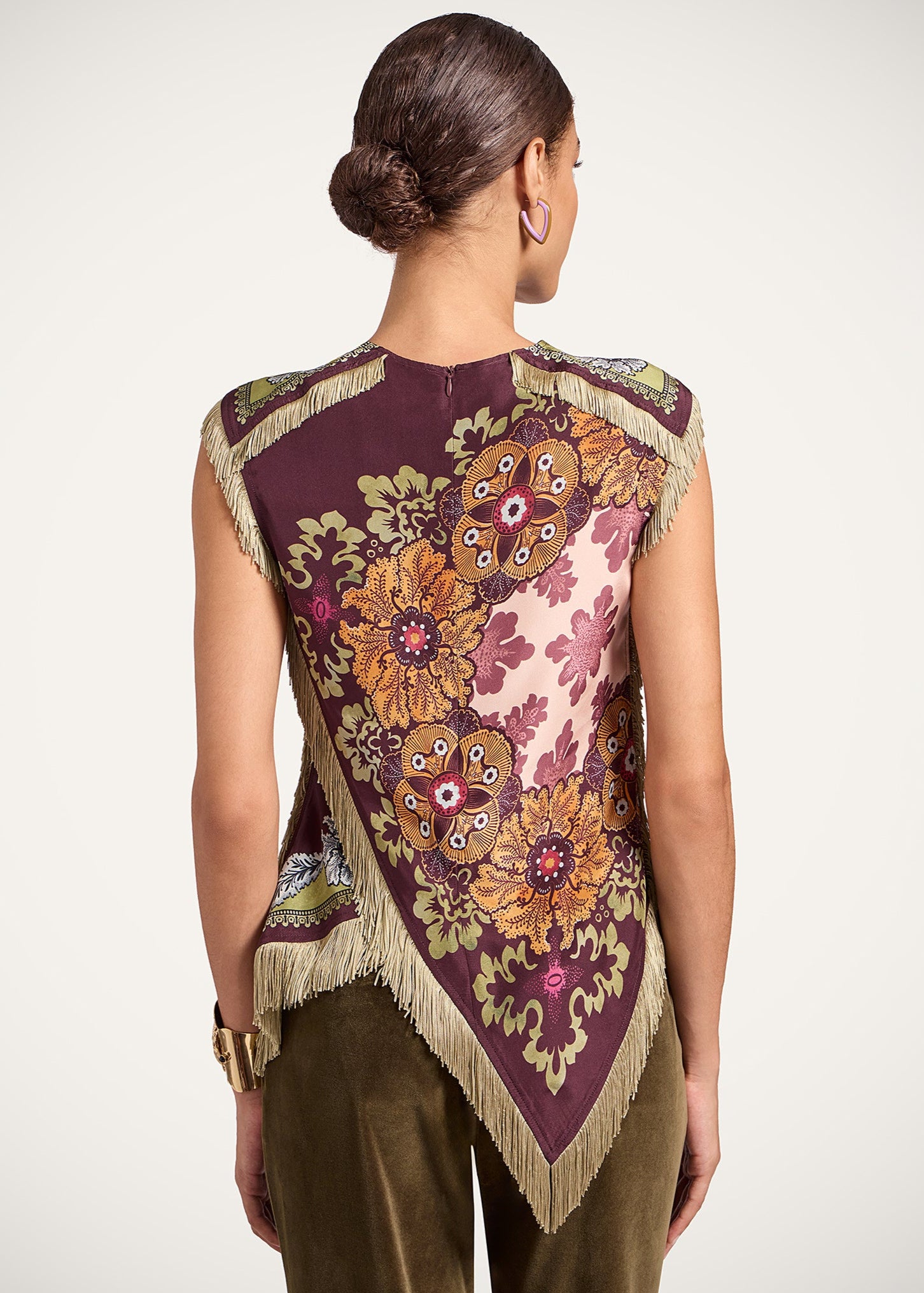 Scarf Top Bounty Placée Burgundy