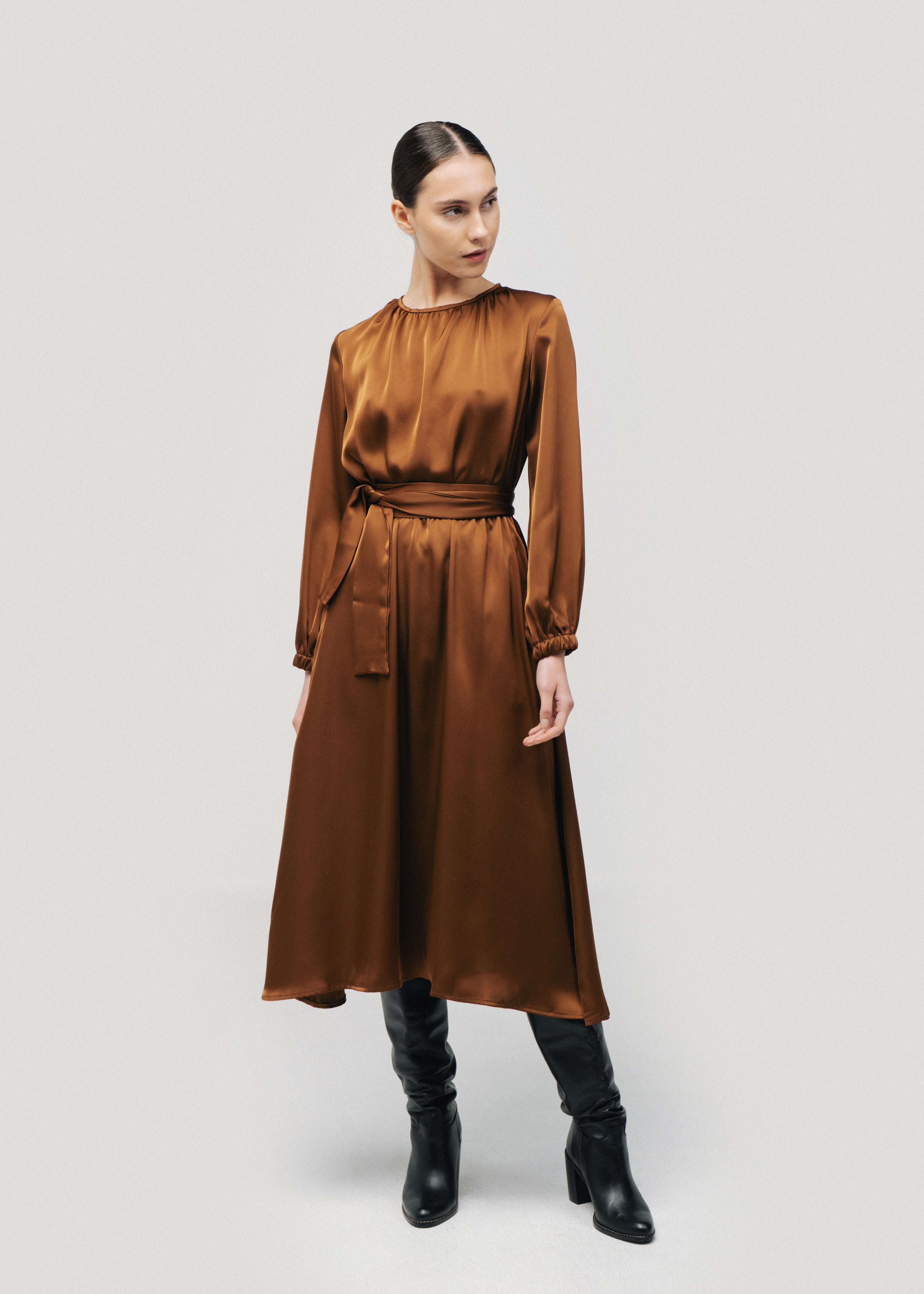 Poppy Brown Dress