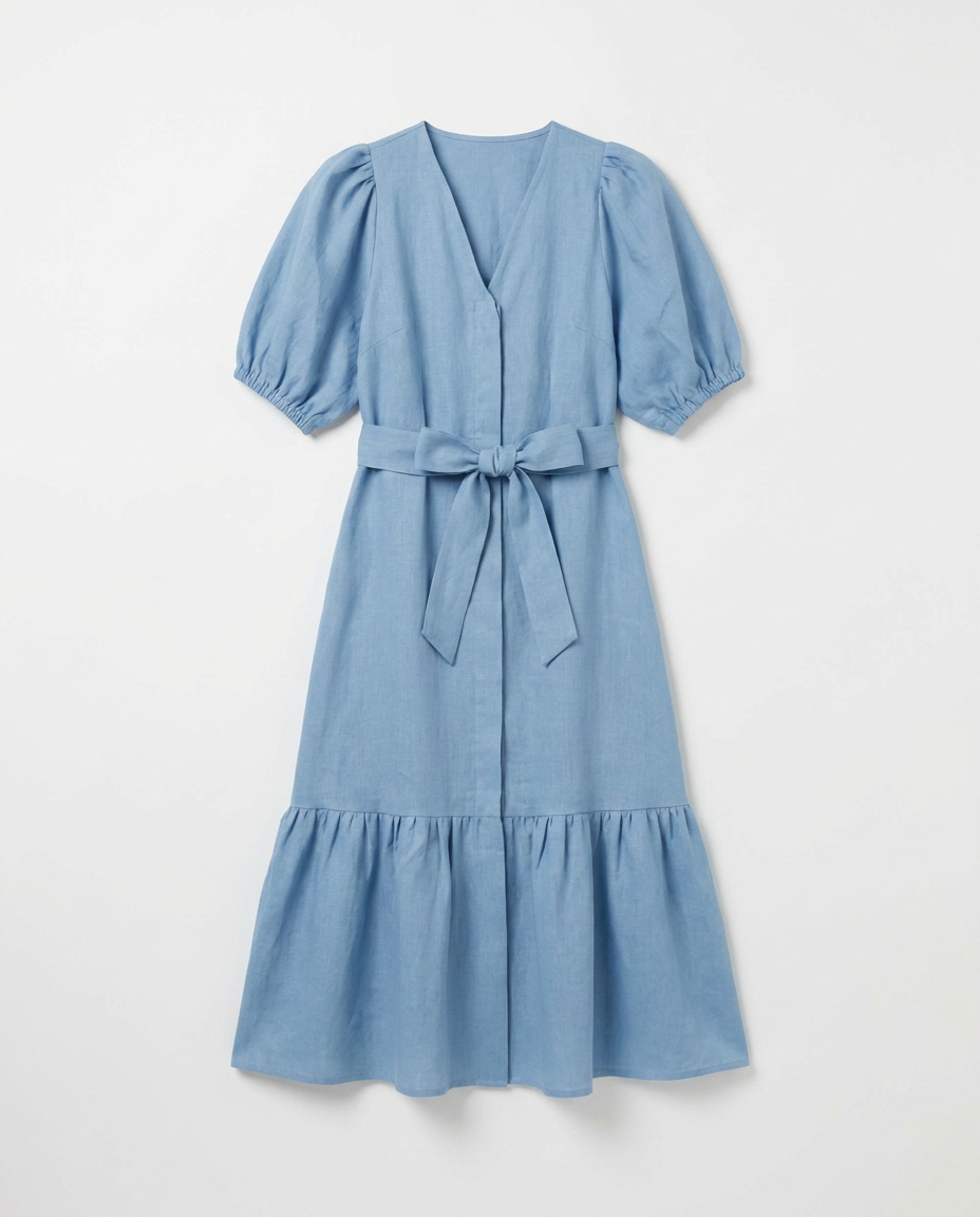 ciel blue dress Urca c:maxi-dress Quinn dress - L Size:3-4 Years Unlined double