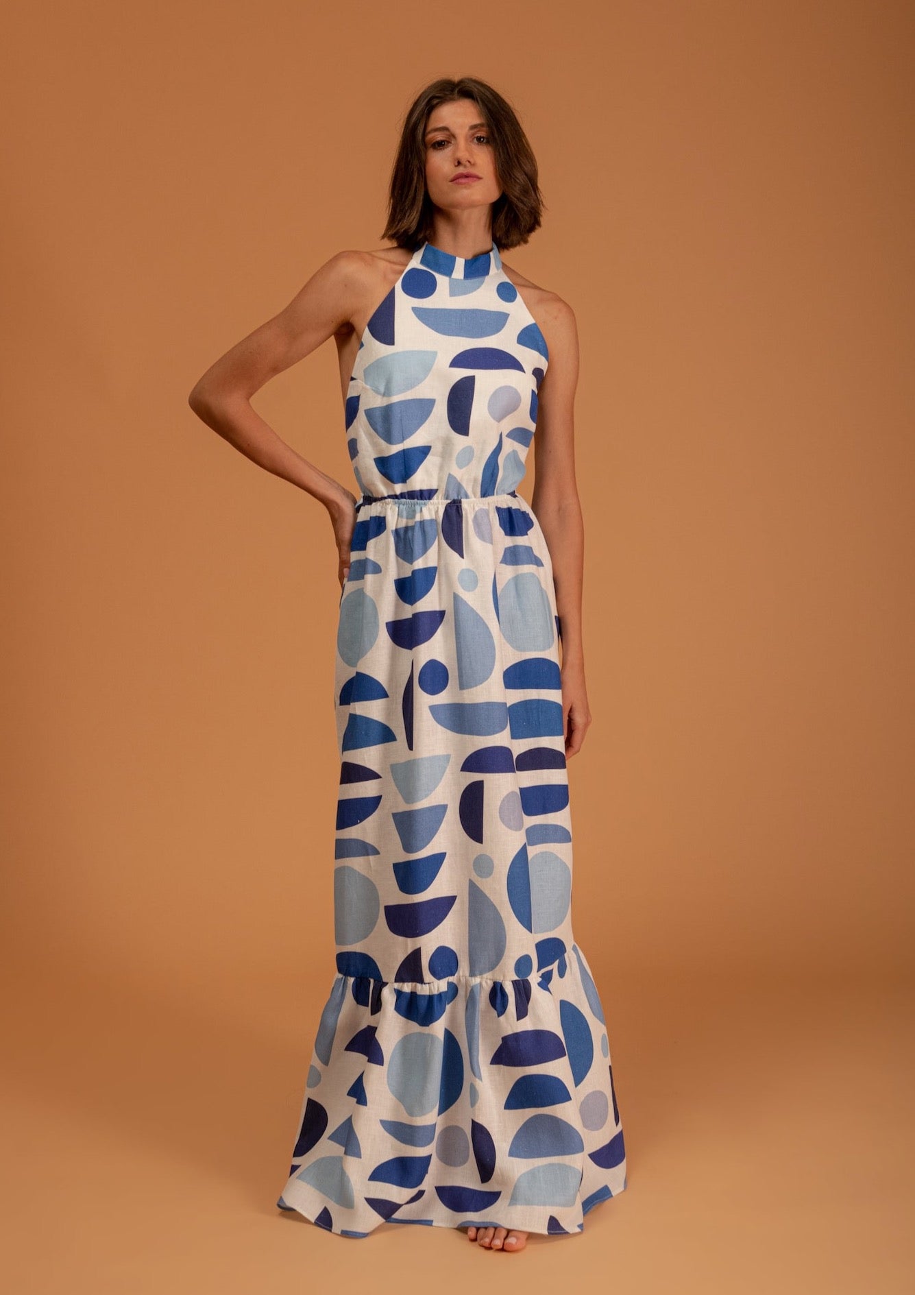 Galeria-Izabel Geo Blue Dress-Justbrazil