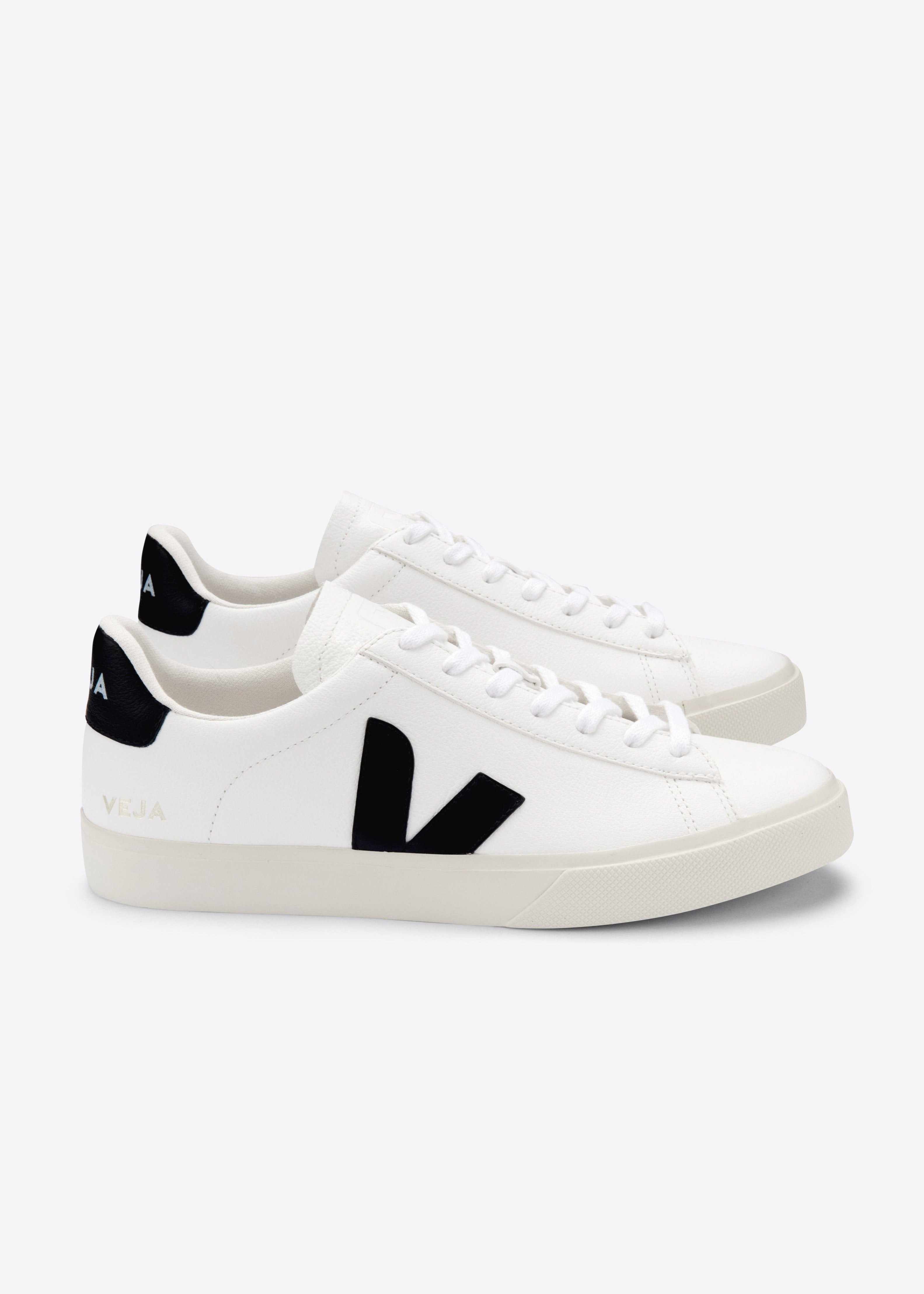 Veja-Campo Chromefree Leather White Black-Justbrazil