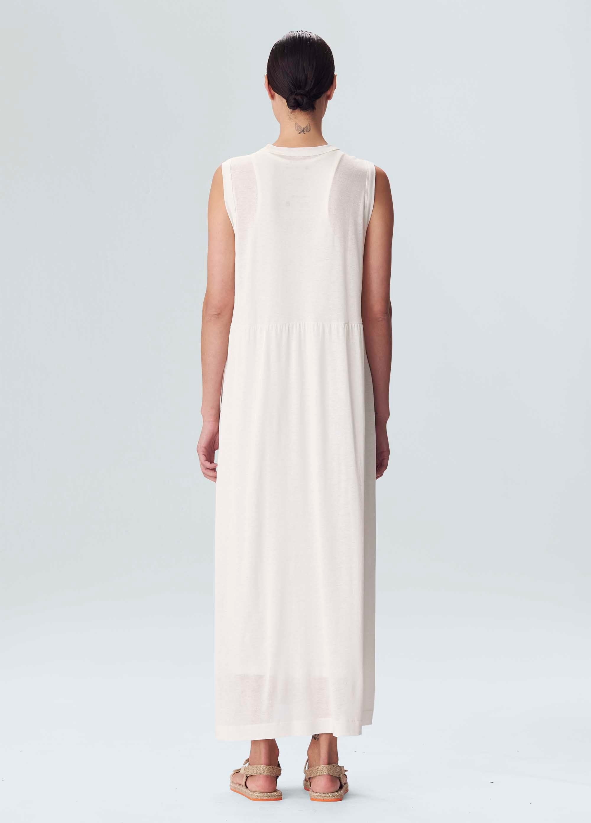 Osklen-White Flower Fluid Dress-Justbrazil