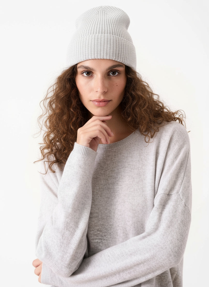 Maeve Light Grey Beanie