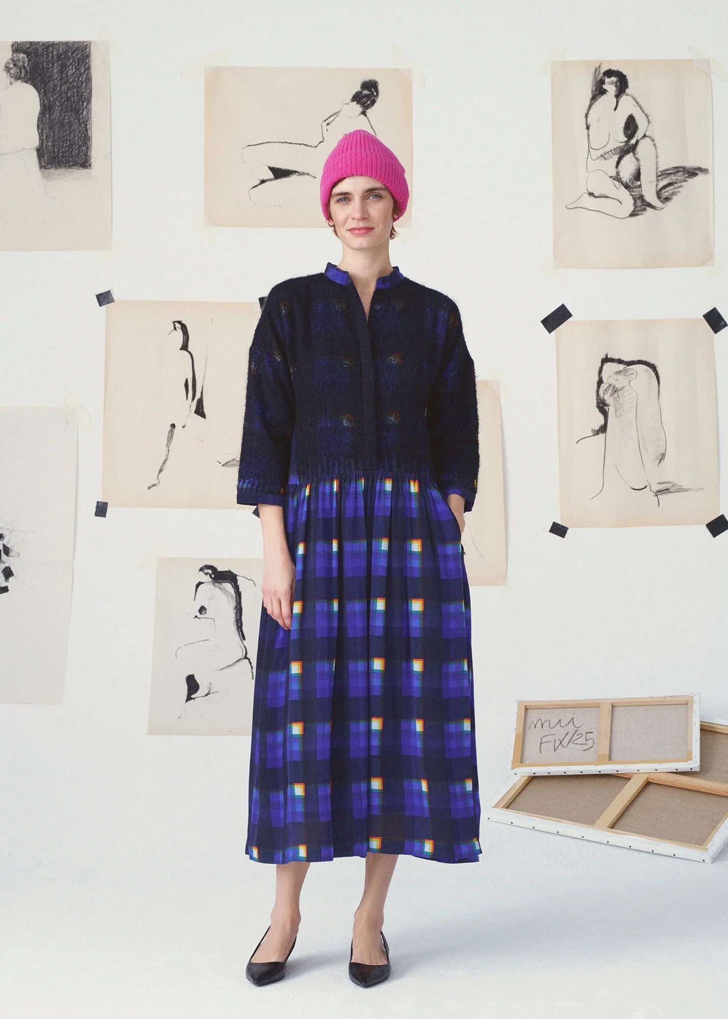 Nour Dress Abstraction - Multicolor