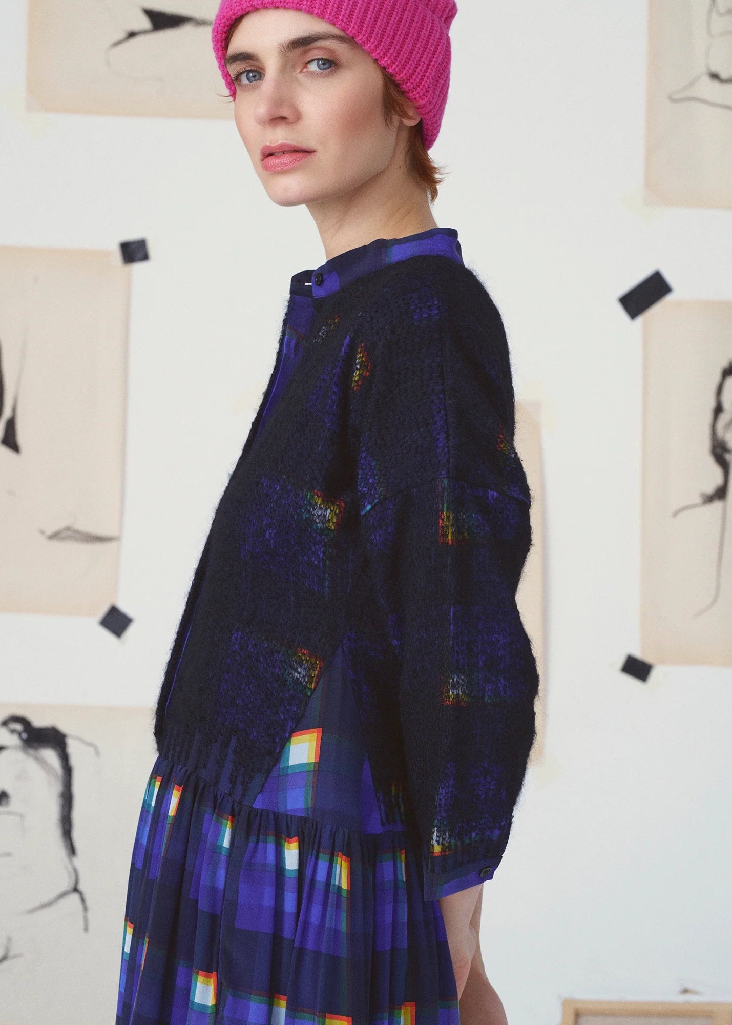 Nour Dress Abstraction - Multicolor