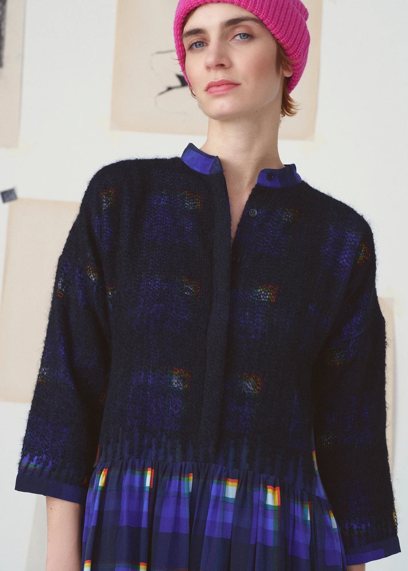 Nour Dress Abstraction - Multicolor