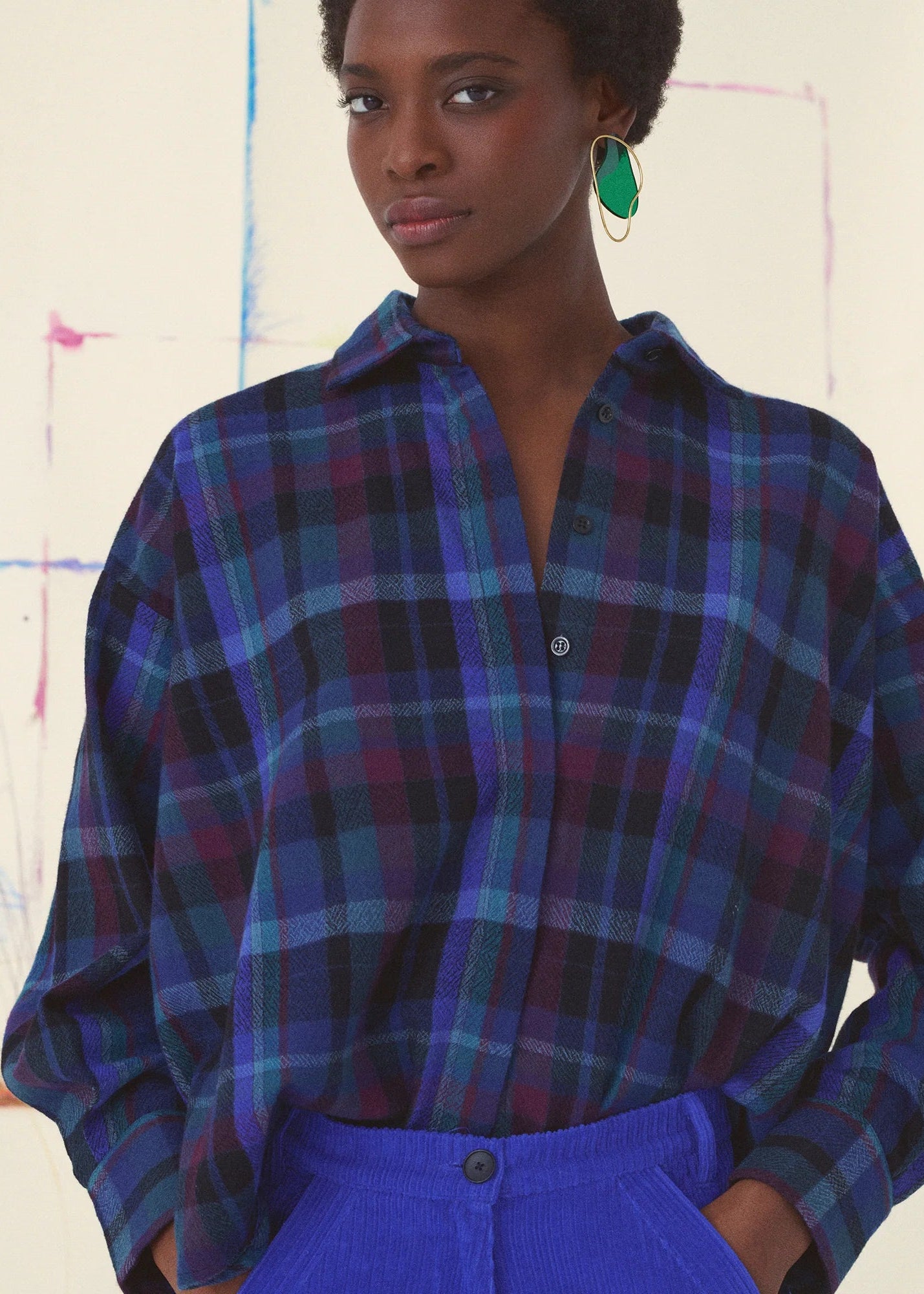 Greta Shirt Abstraction - Outrenoir