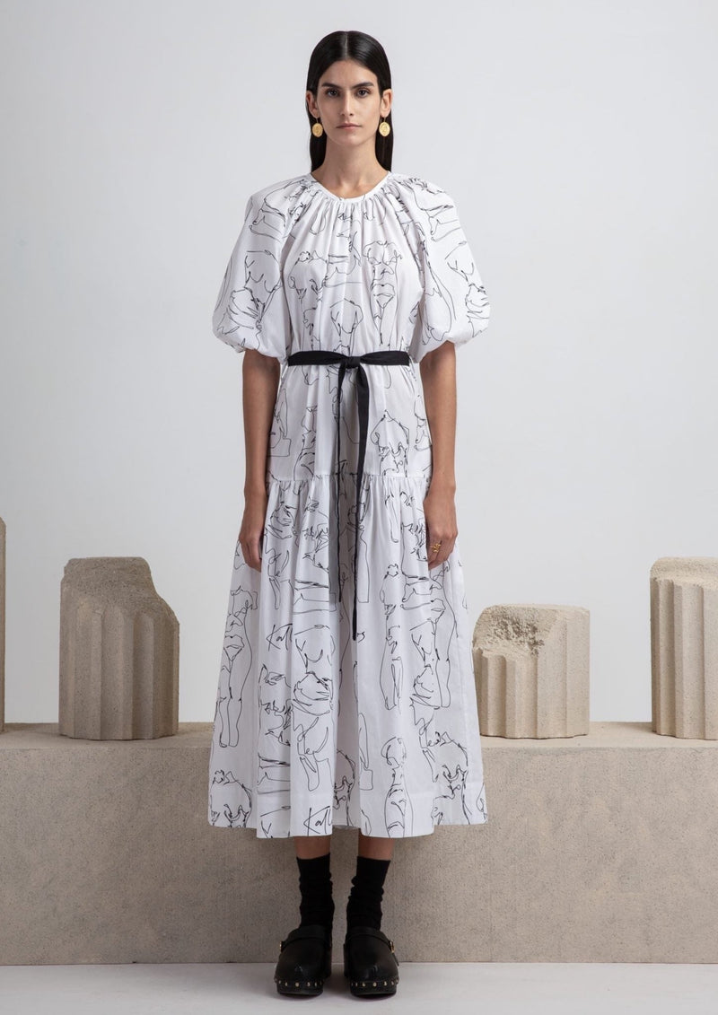 ANCIENT KALLOS-AIGAI MIDI DRESS-JUSTBRAZIL