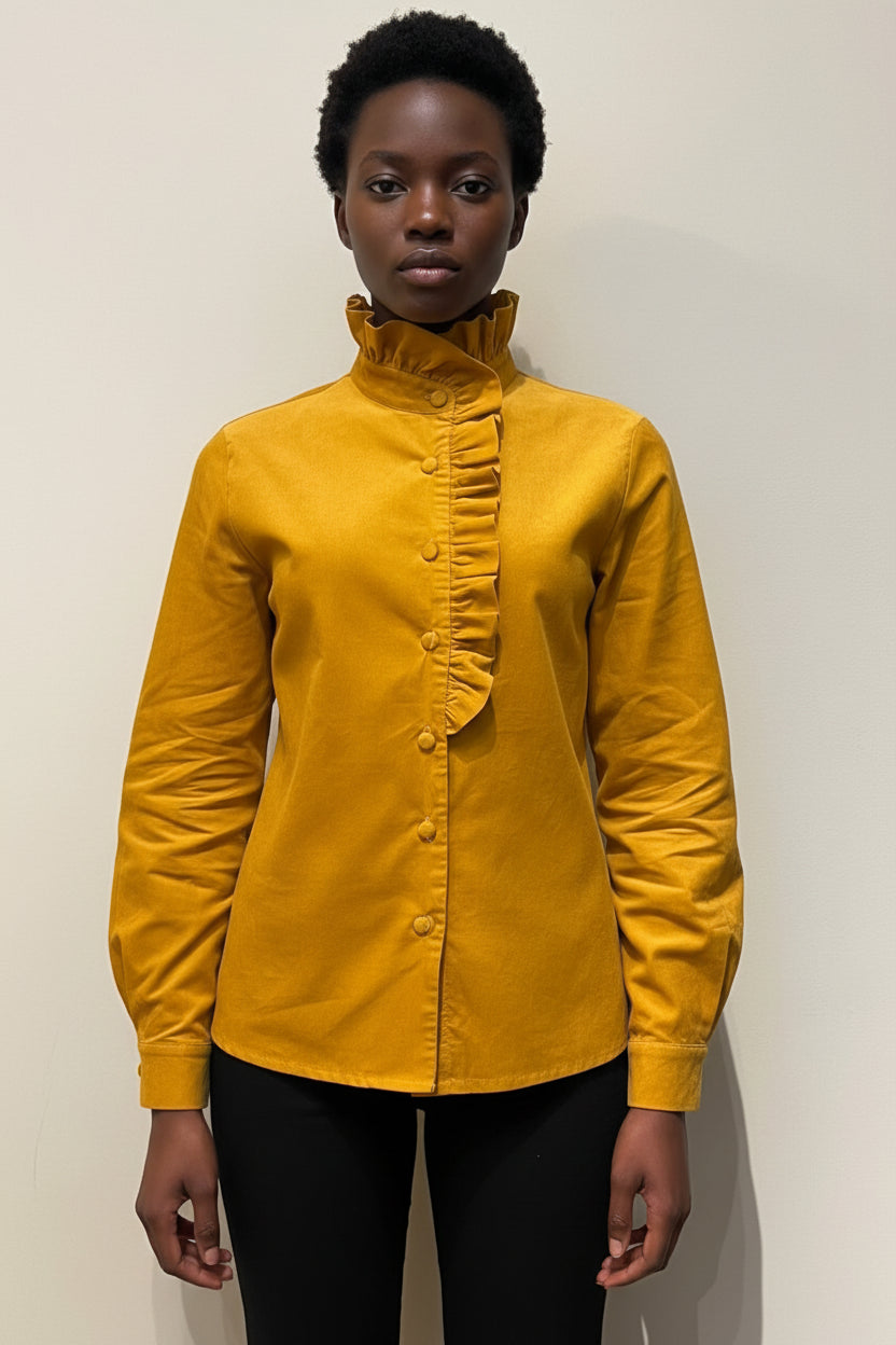 Olivia Corduroy Yellow Blouse