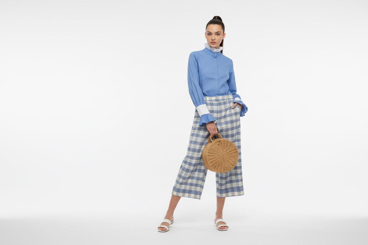 Pauline Blue Mauve Shirt