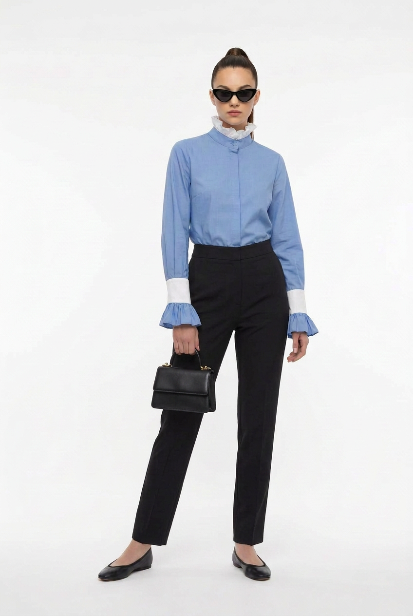 Pauline Blue Mauve Shirt