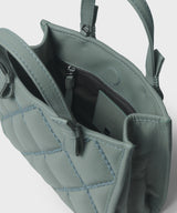 Mini Cross Tote In Pistachio Quilted Leather