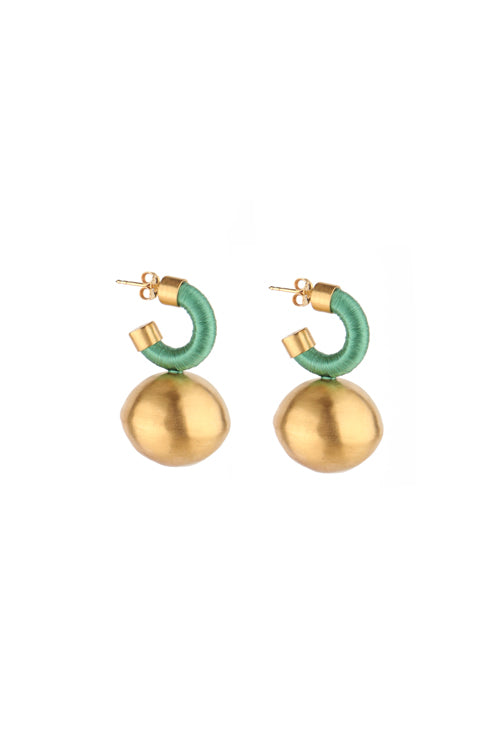 Sphera Hoops Big Mint Earrings