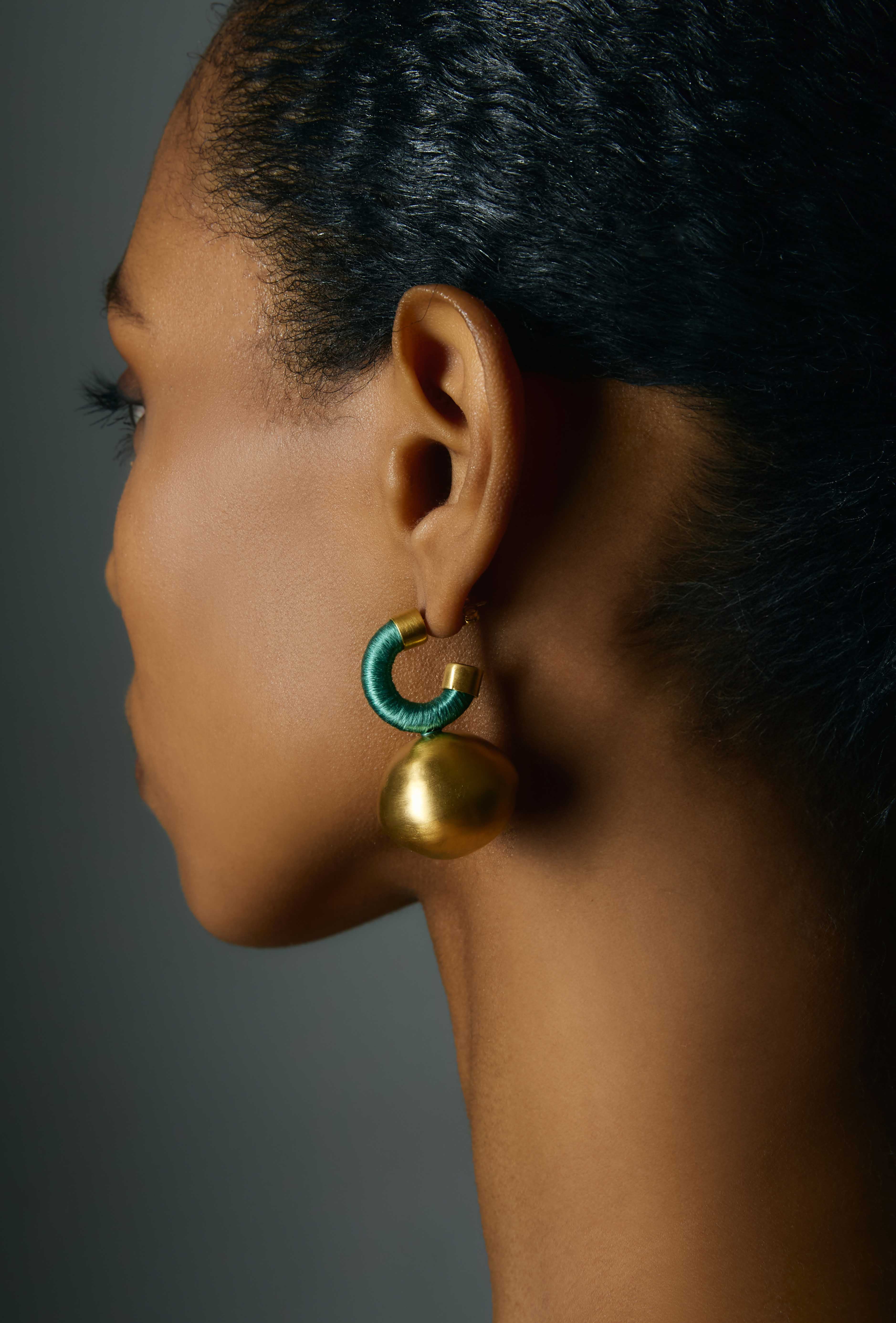 Sphera Hoops Big Mint Earrings