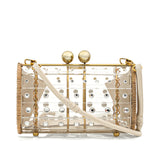 Clutch Strass Gold Bag