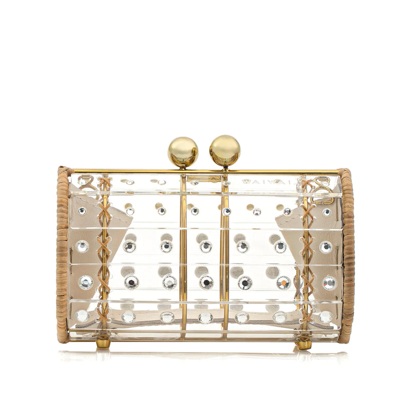 Clutch Strass Gold Bag