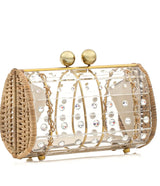 Clutch Strass Gold Bag