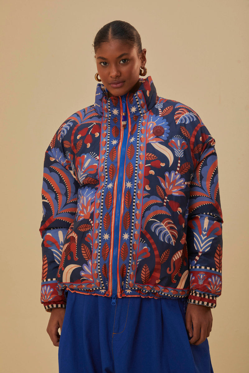 Ainika Sparkle Reversible Puffer Jacket