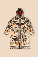 Palms Paradise Sand Reversible Puffer Jacket