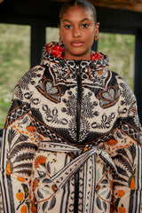 Palms Paradise Sand Reversible Puffer Jacket