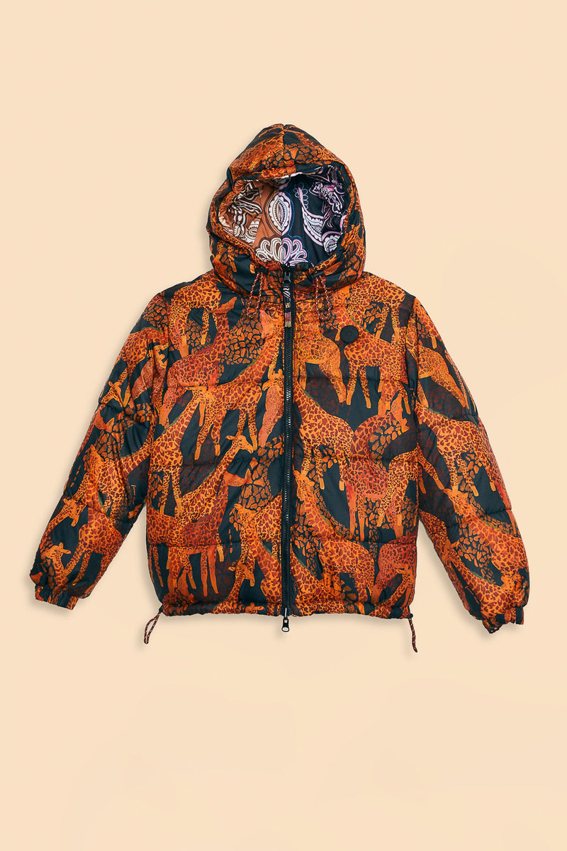 Sweet Mermaids Black Reversible Puffer Jacket